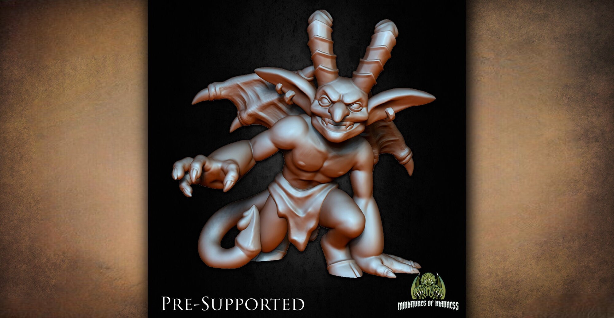 3x Imps "Familiar Set" | Dungeons and Dragons | DnD 12K Print | Pathfinder | Tabletop | Rpg | Wargaming | 28-32 mm | TTRPG-Role Playing Miniatures