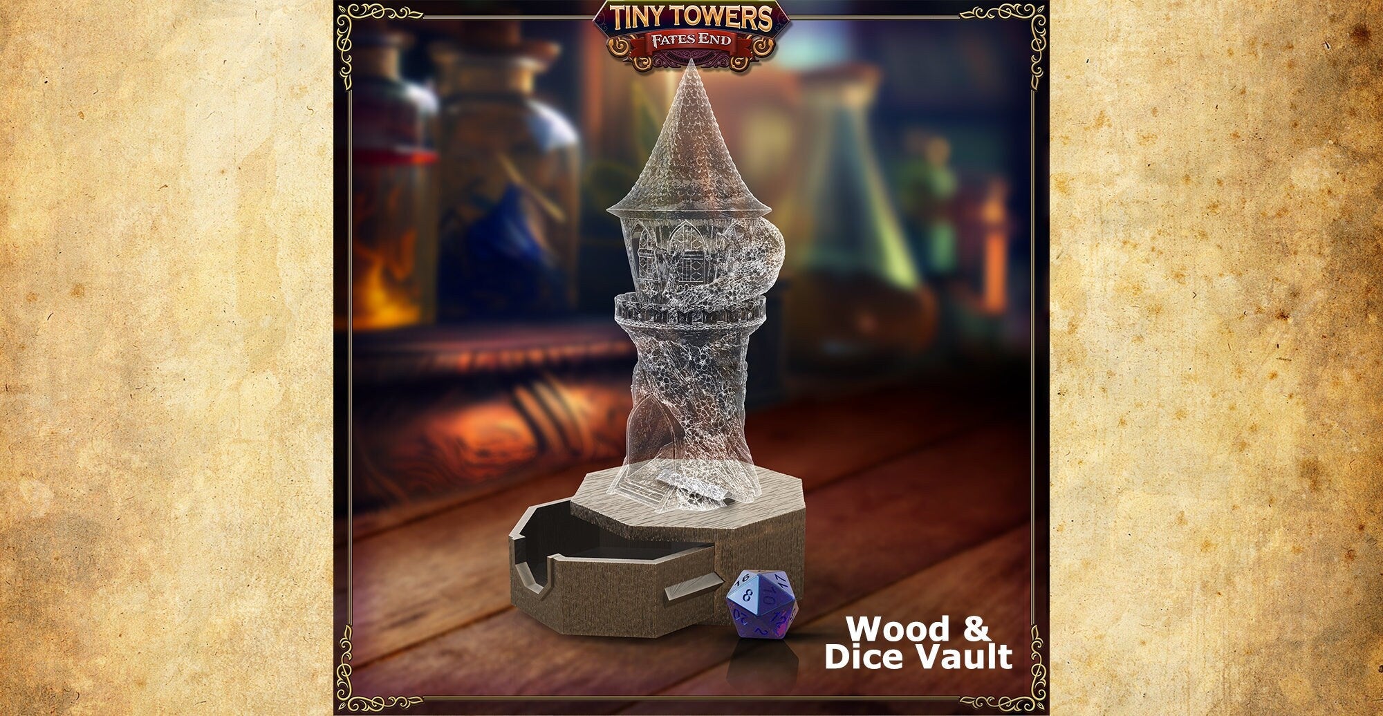 Tiny Dice Tower "Skull Citadel" | Dungeons & Dragons | Gaming Accessoires | Tabletop | DnD | RPG | Fantasy | ttrpg | Roleplaying | Wargaming-Role Playing Games