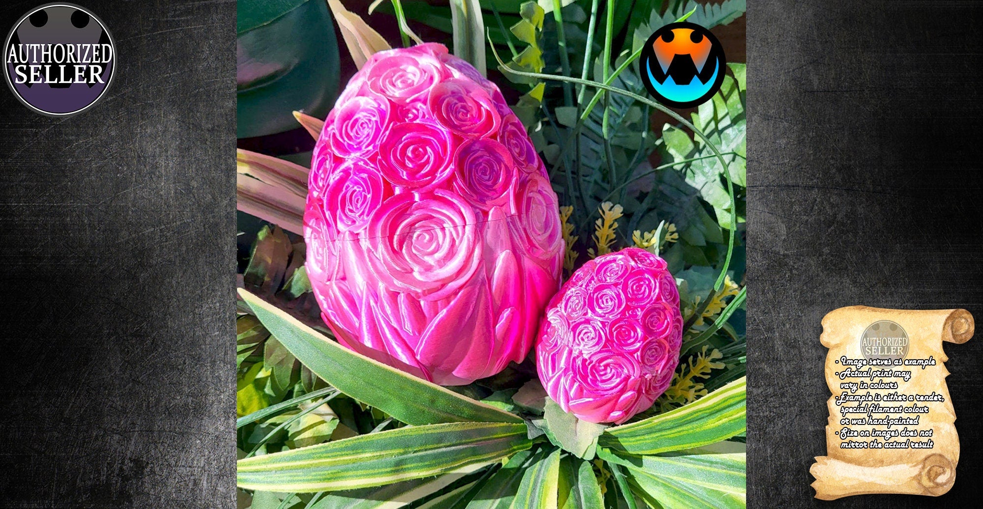 Rose Egg | Dragon Egg | Easter Egg | Toys | Fidget Toy | Accessoire | Collectible | Kids Toy | 3D Print | Made in Germany-Toys
