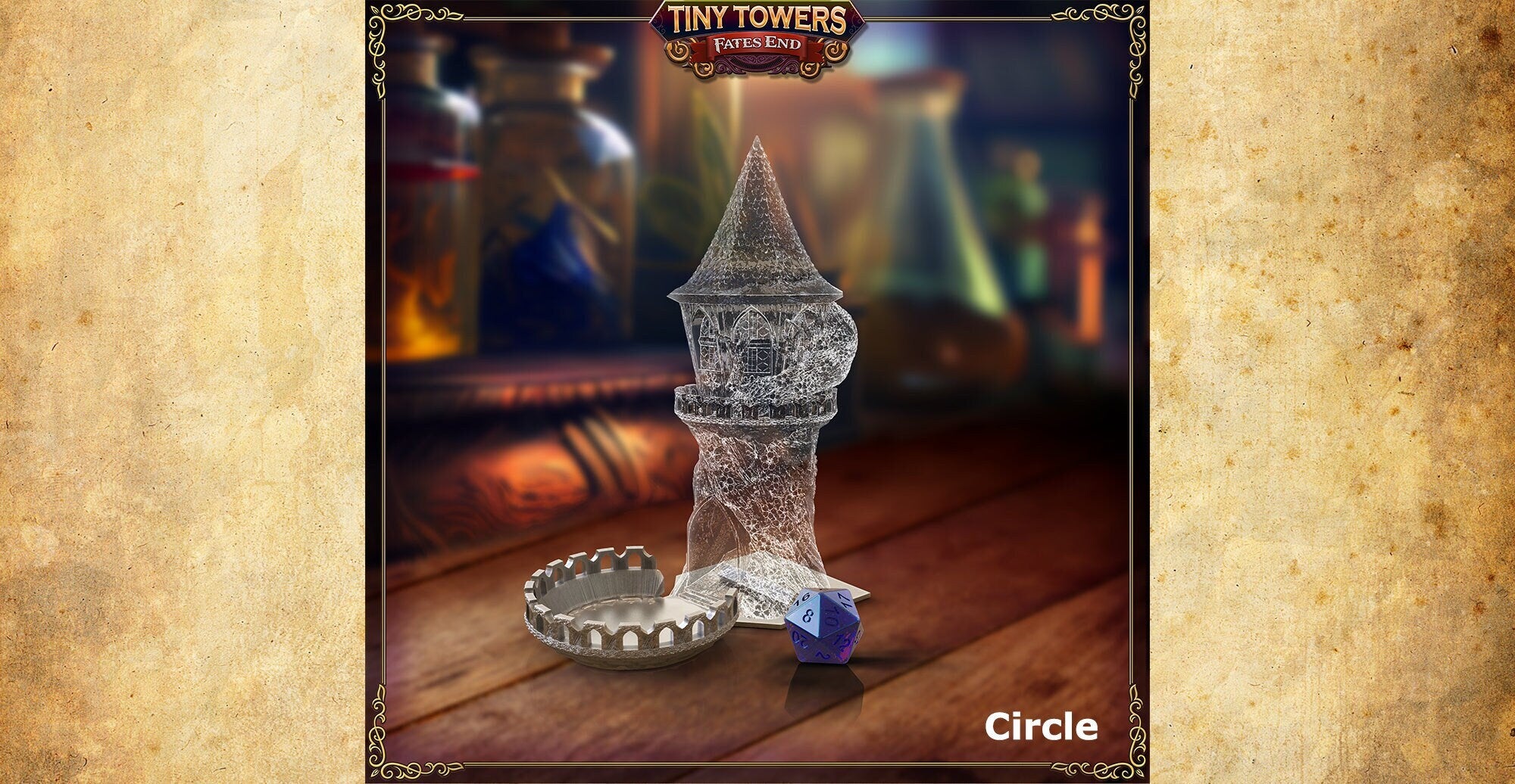 Tiny Dice Tower "TAVERN" | Dungeons & Dragons | Gaming Accessoires | Tabletop | DnD | RPG | Fantasy | ttrpg | Roleplaying | Wargaming-Role Playing Games