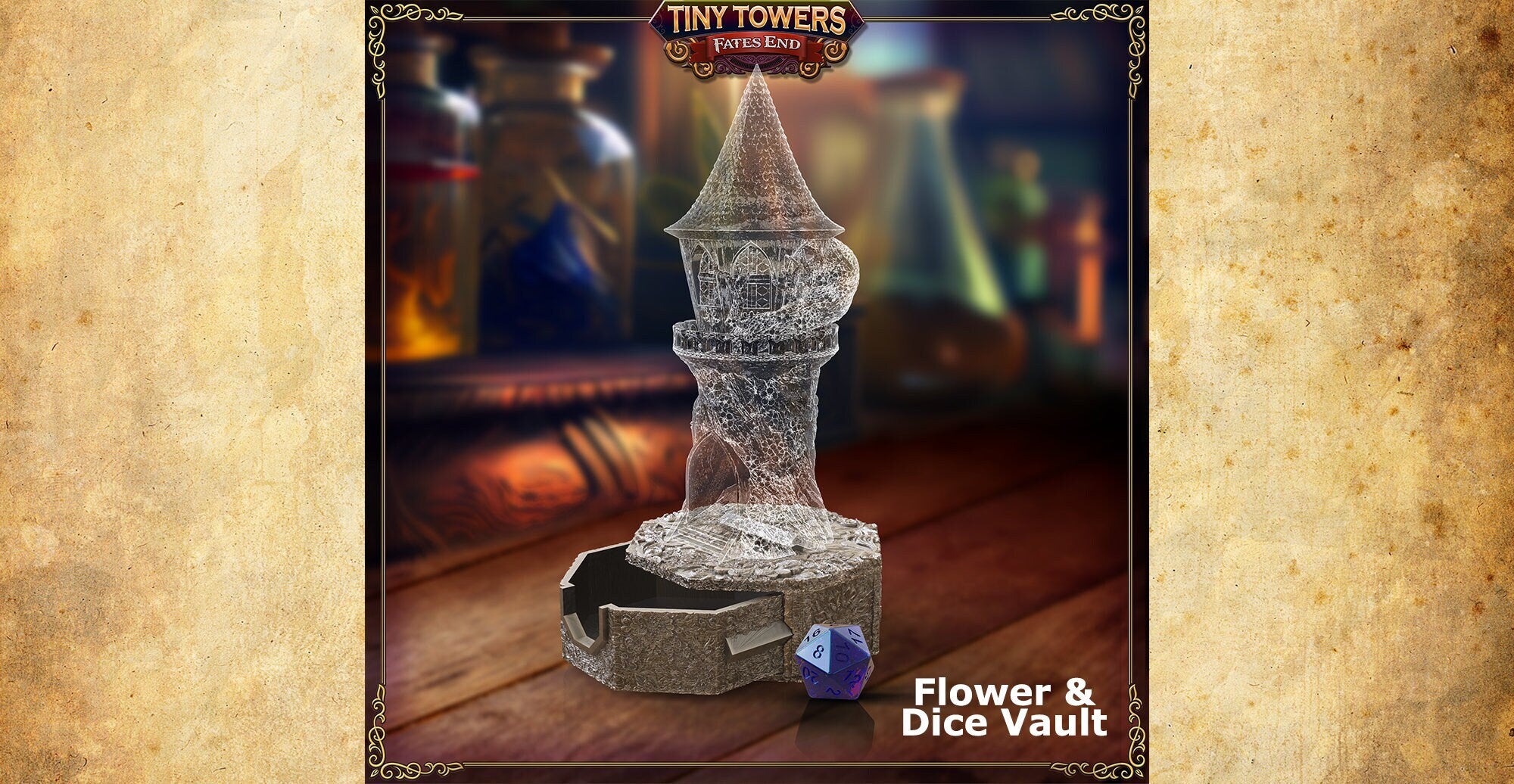 Tiny Dice Tower "TAVERN" | Dungeons & Dragons | Gaming Accessoires | Tabletop | DnD | RPG | Fantasy | ttrpg | Roleplaying | Wargaming-Role Playing Games