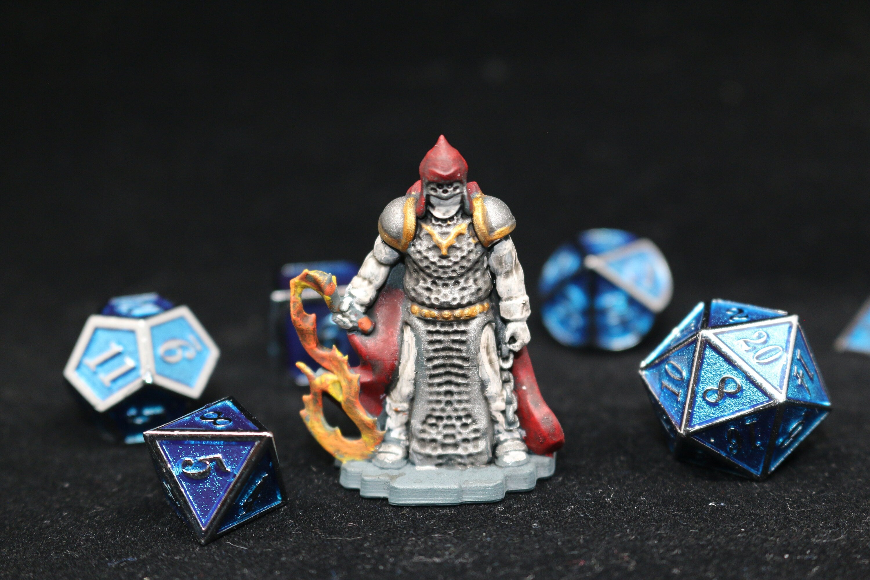 Cultist with Flamewhip | 3D Print Mini | Resin | Dungeons and Dragons | DnD | Pathfinder | Tabletop | RPG | Hero Size | 28 mm-Role Playing Miniatures