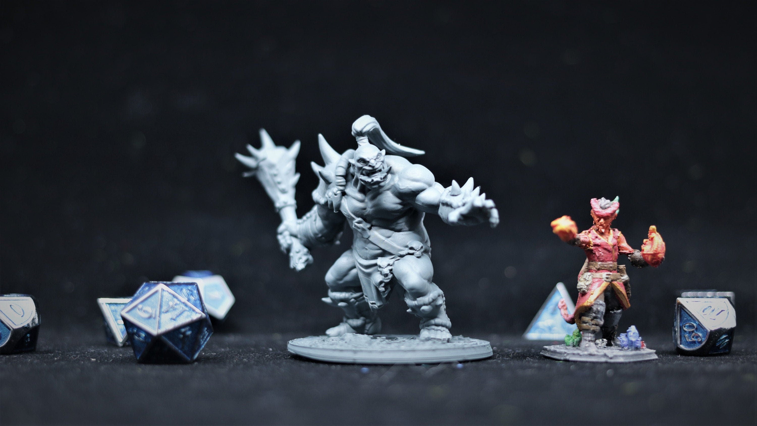 OGRE ORC Marauder "Battle Stance"-Role Playing Miniatures