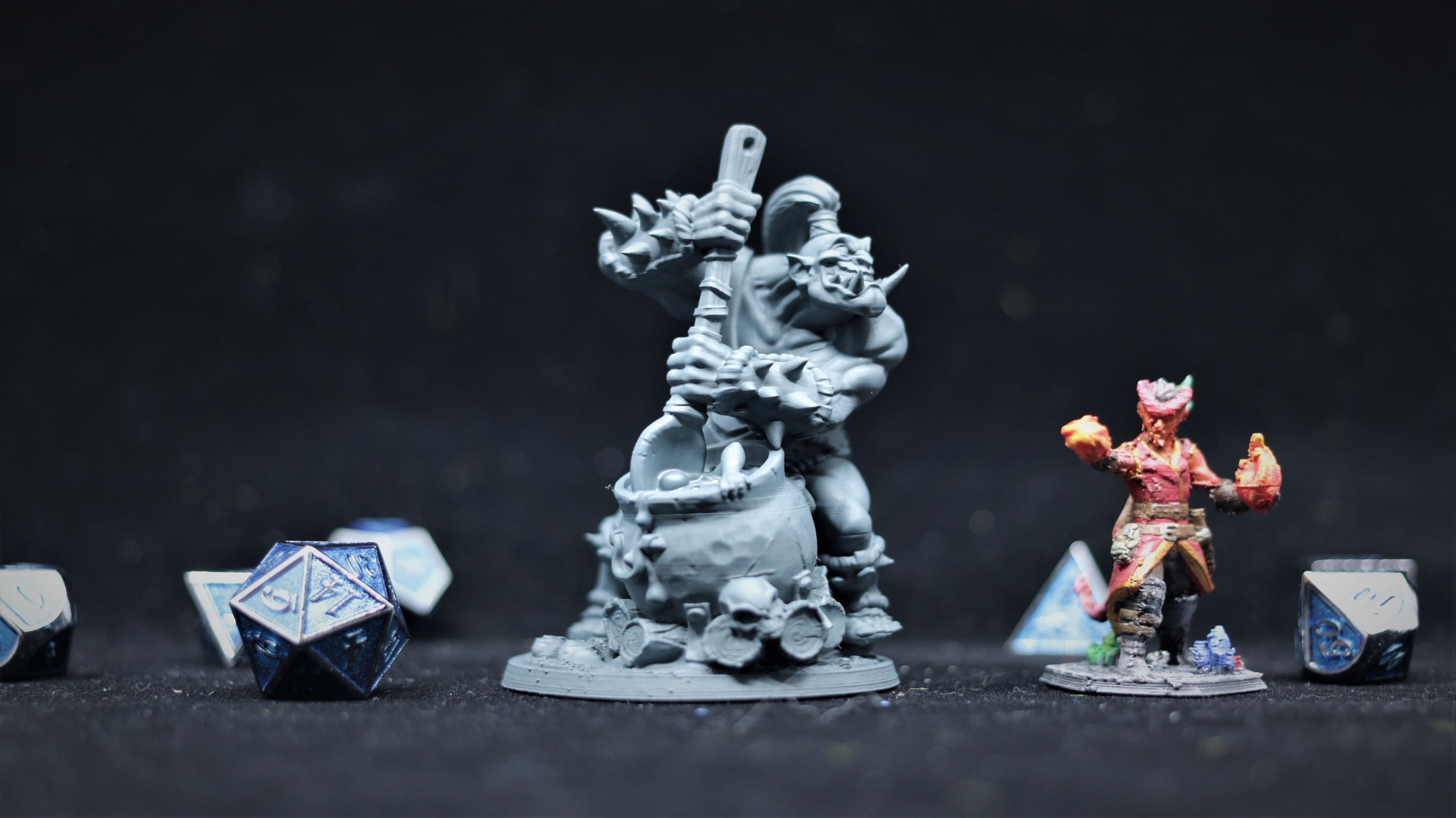 OGRE ORC Marauder "Cook / Chef" | Dungeons and Dragons | DnD | Pathfinder | Tabletop | RPG | Hero Size | 28 mm-Role Playing Miniatures
