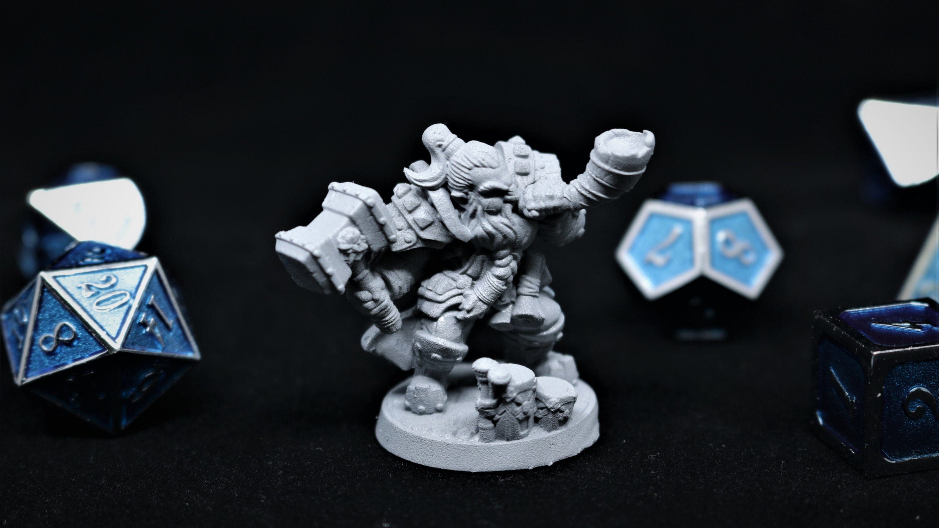 DWARF "HAMMER & Horn" | Dungeons and Dragons | DnD | Pathfinder | Tabletop | RPG | Hero Size | 28 mm-Role Playing Miniatures