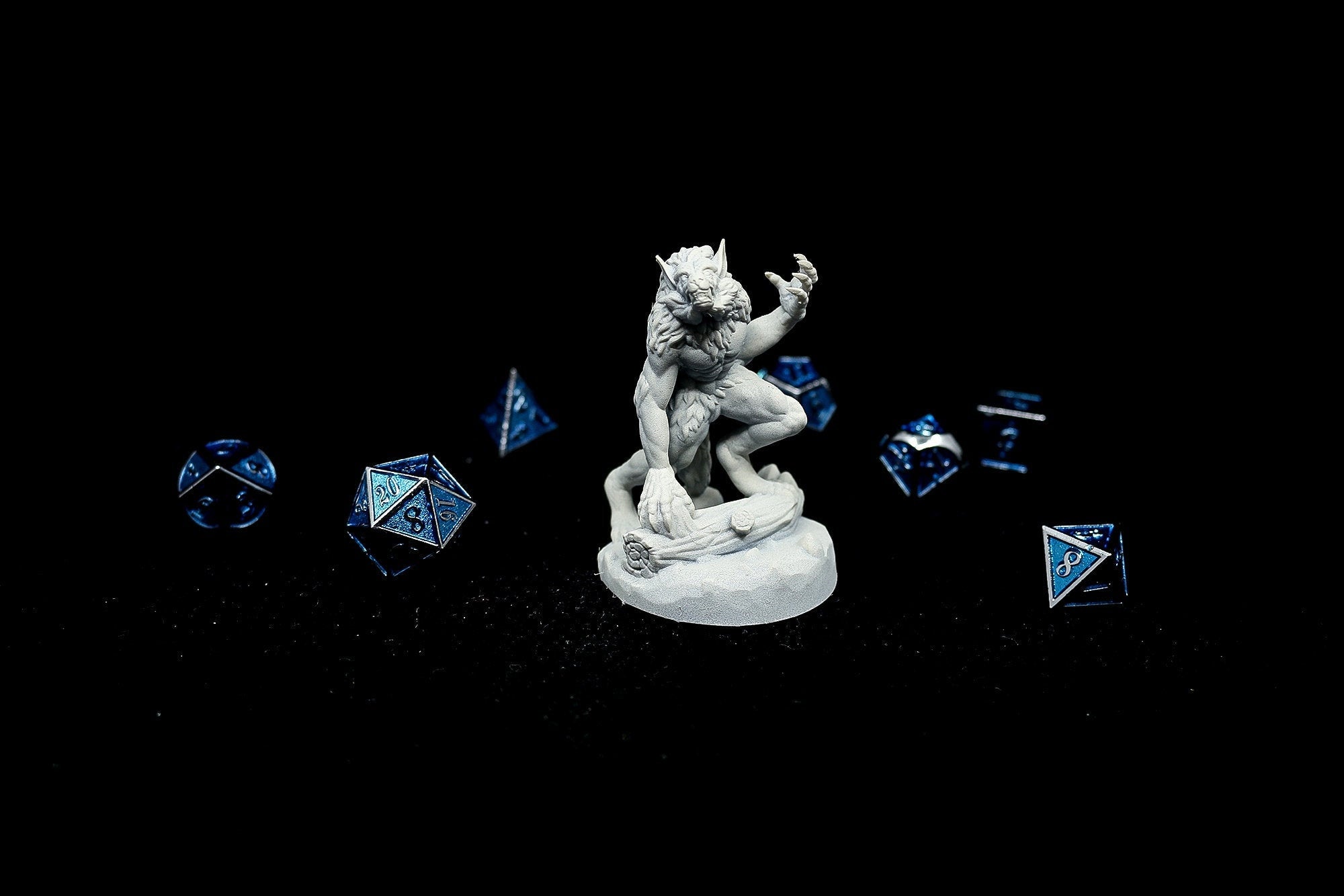 WEREWOLF | Dungeons and Dragons | DnD | Pathfinder | Tabletop | RPG | Hero Size | 28 mm-Role Playing Miniatures