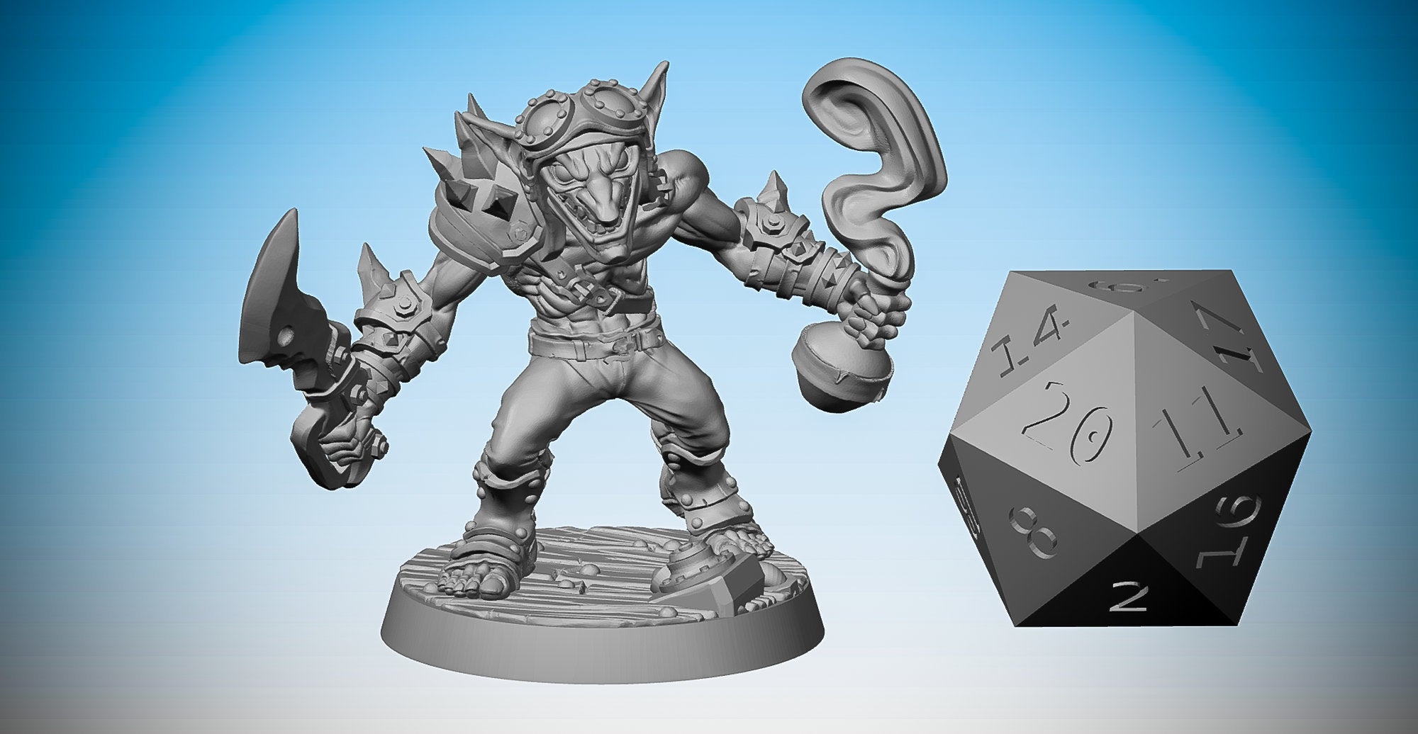 GOBLIN "Sword & Molotov Cocktail" | Dungeons and Dragons | DnD | Pathfinder | Tabletop | RPG | Hero Size | 28 mm-Role Playing Miniatures