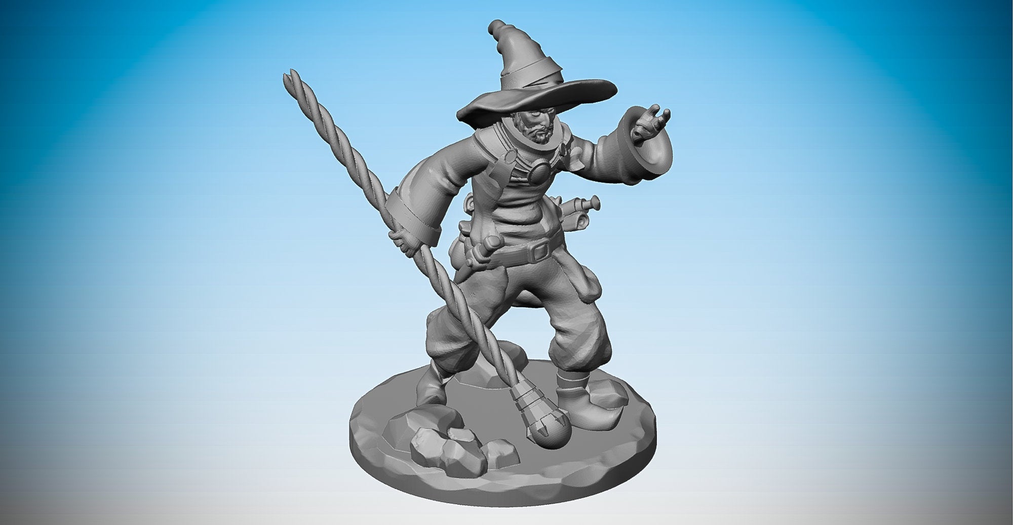 HUMAN WIZARD Sorcerer Spellcaster-Role Playing Miniatures