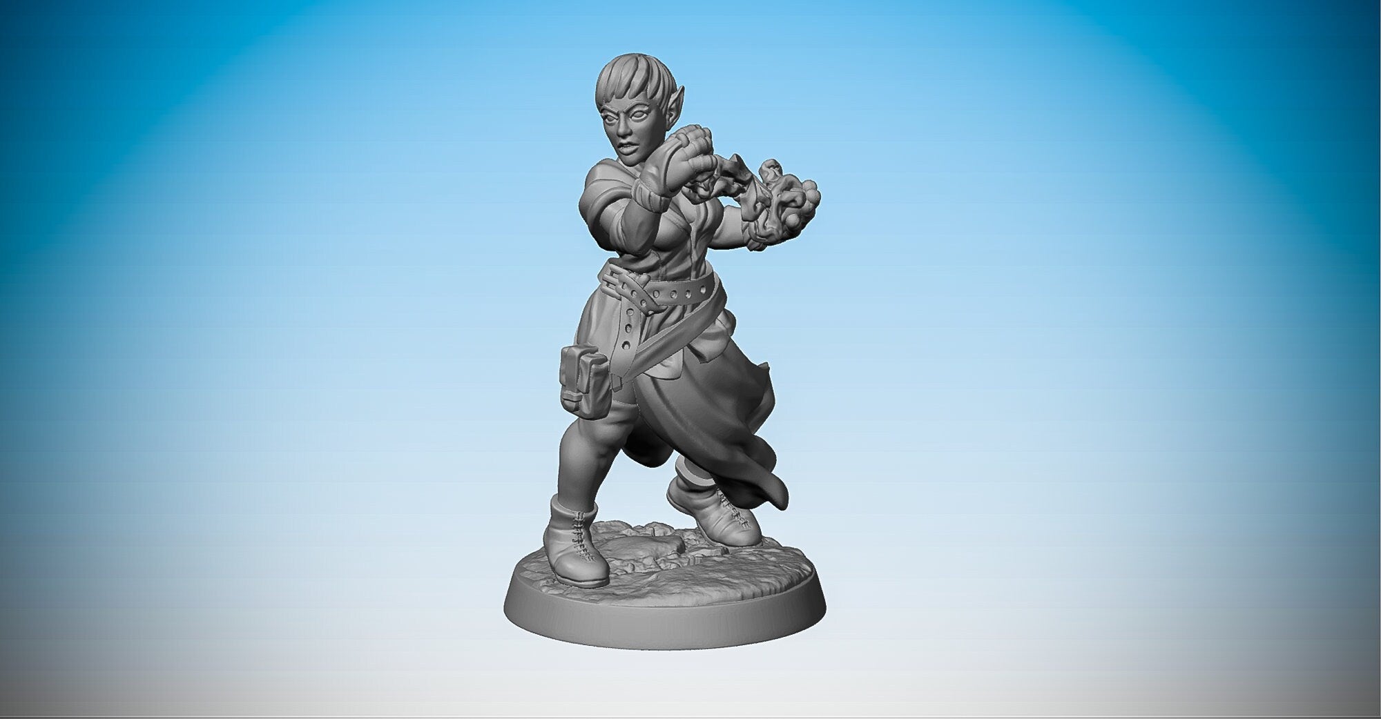 ELVEN WIZARD Sorcerer Spellcaster | Dungeons and Dragons | DnD | Pathfinder | Tabletop | RPG | Hero Size | 28 mm-Role Playing Miniatures