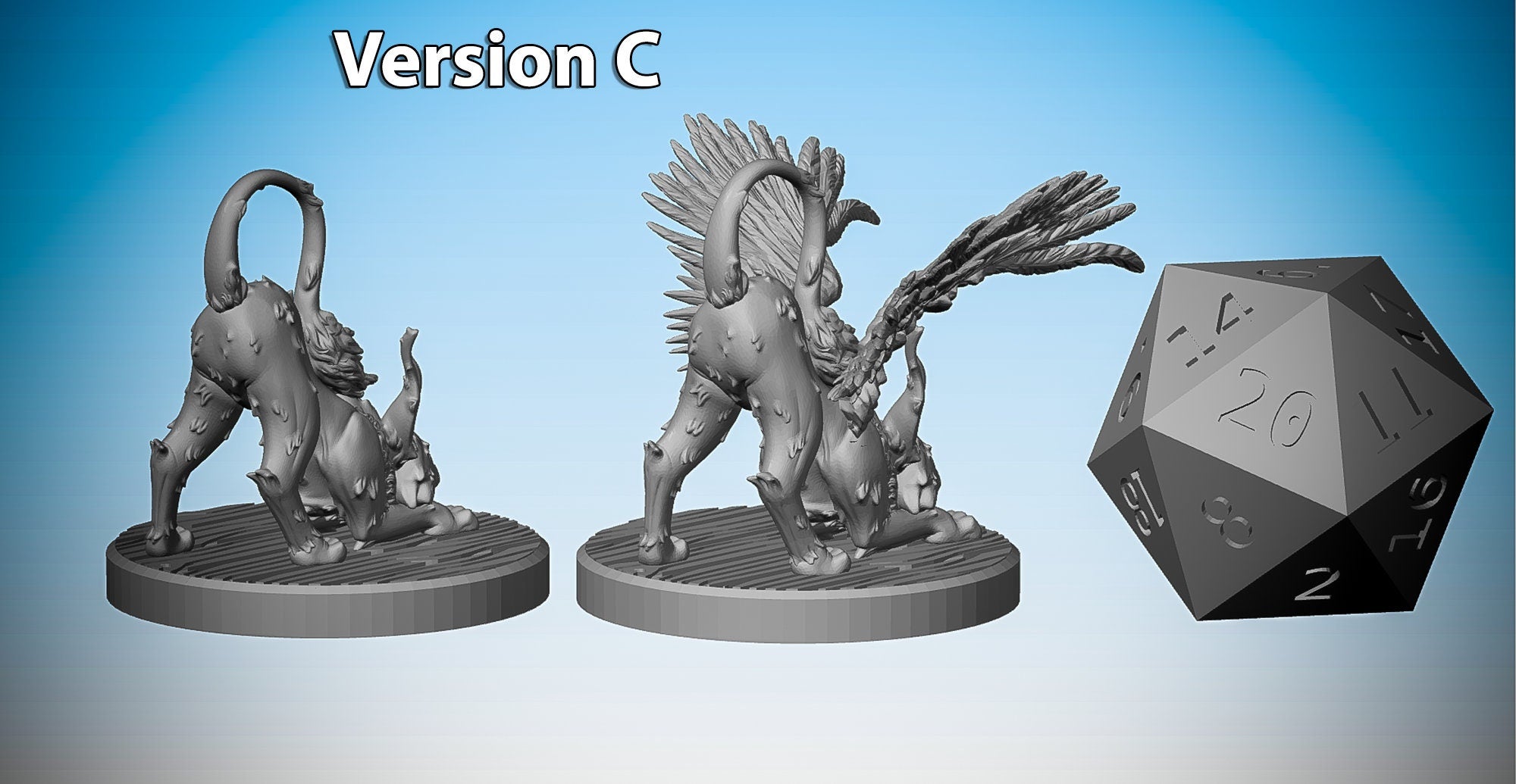 CAT FAMILIAR "Kneazle" (4 versions)-Role Playing Miniatures