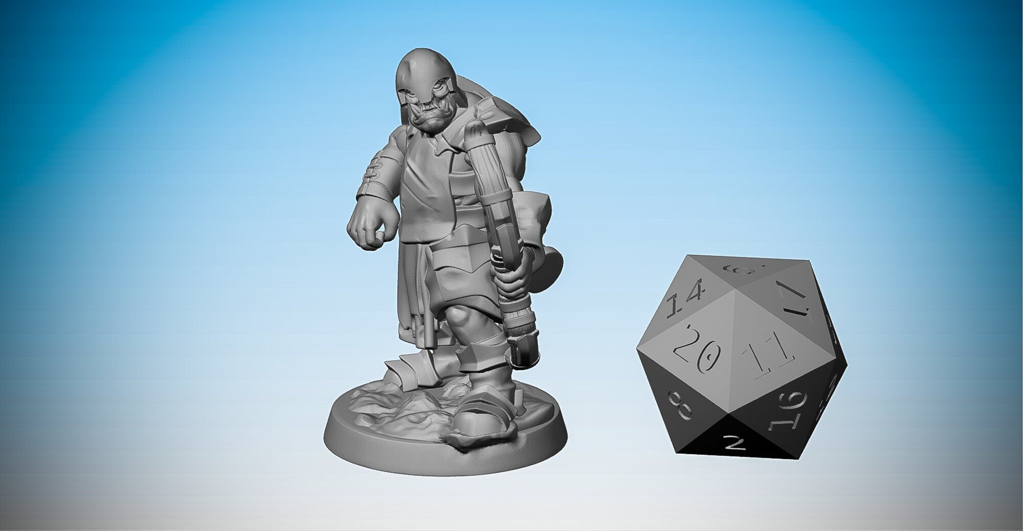 ORK Uruk-hai "Archer" | Dungeons and Dragons | DnD | Pathfinder | Tabletop | RPG | Hero Size | 28 mm-Role Playing Miniatures