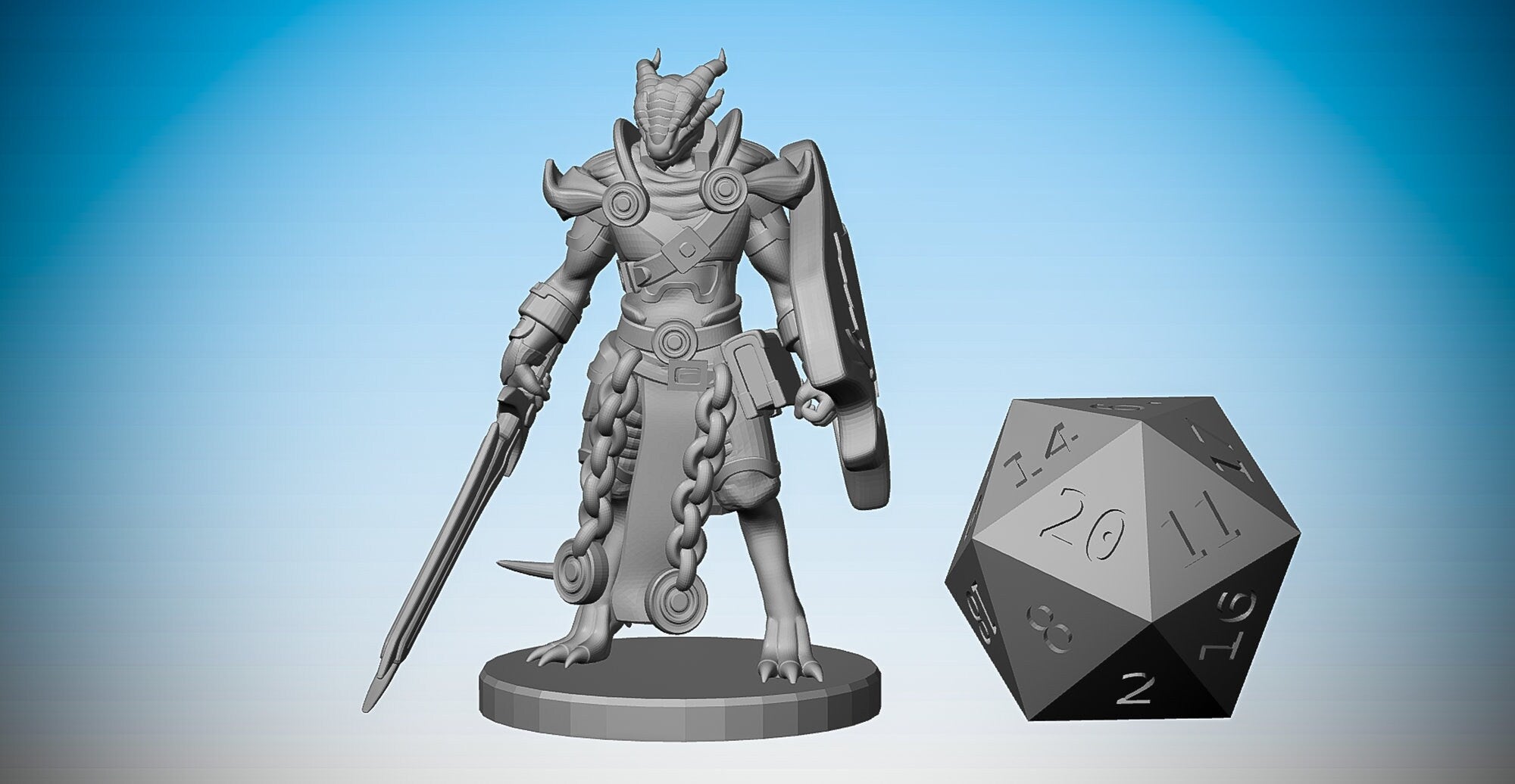 DRAGONBORN PALADIN | Dungeons and Dragons | DnD | Pathfinder | Tabletop | RPG | Hero Size | 28 mm-Role Playing Miniatures