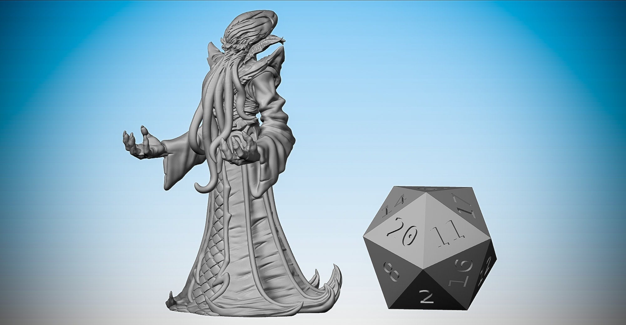 MIND FLAYER Illithid "Grandmaster"-Role Playing Miniatures