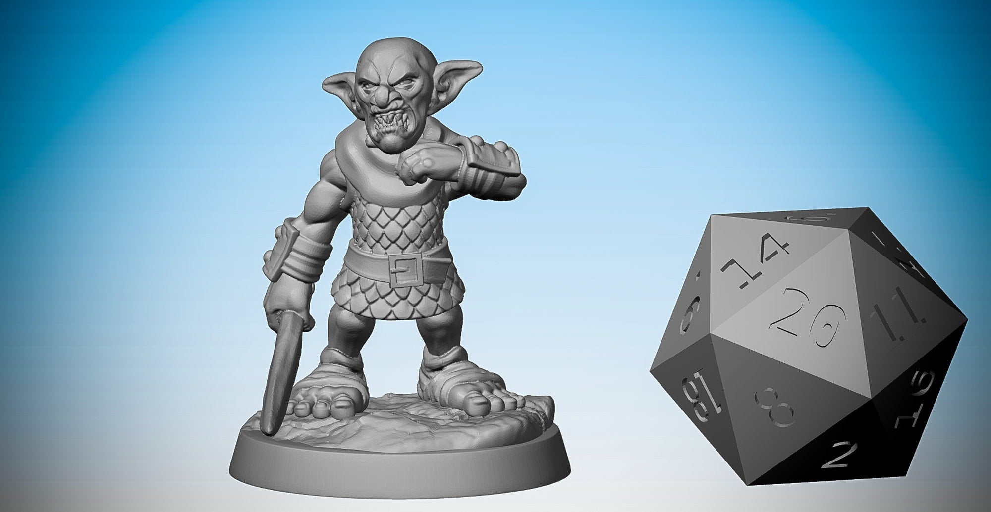 GOBLIN "Cutthroat" | Dungeons and Dragons | DnD | Pathfinder | Tabletop | RPG | Hero Size | 28 mm-Role Playing Miniatures