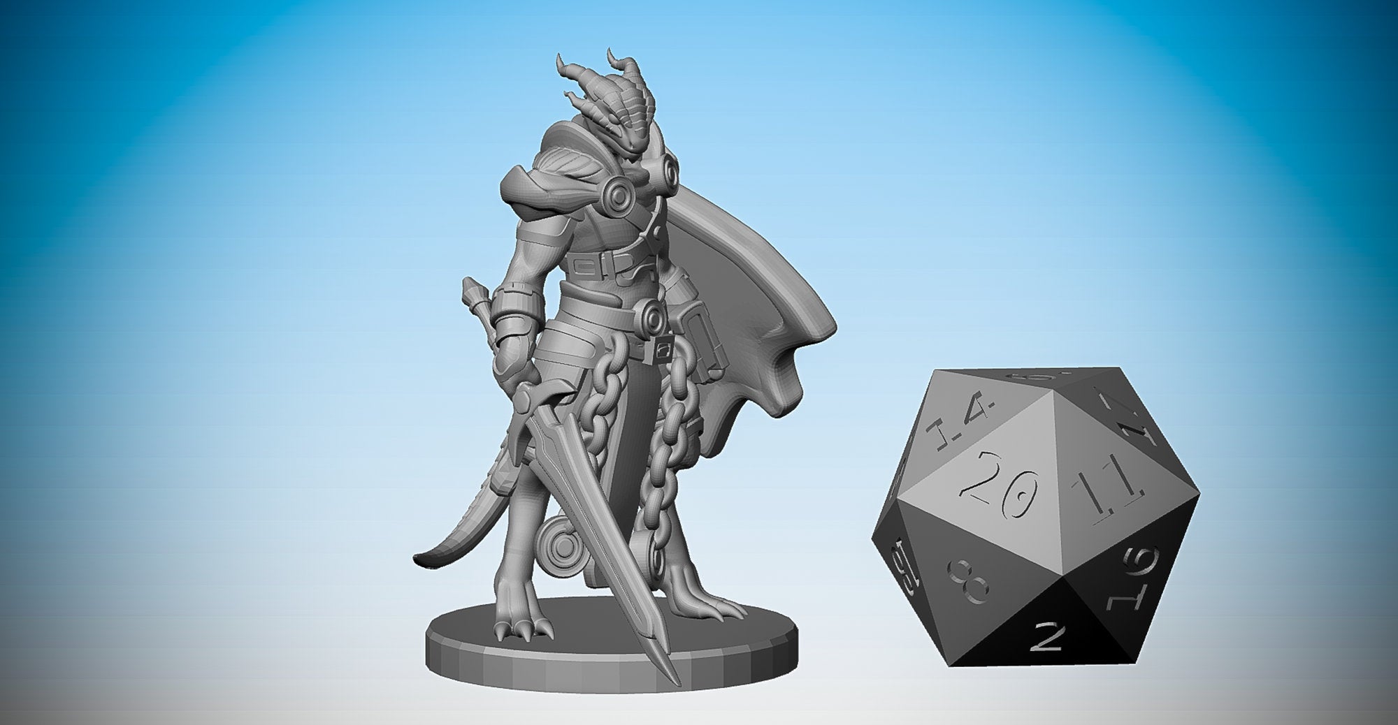 DRAGONBORN PALADIN | Dungeons and Dragons | DnD | Pathfinder | Tabletop | RPG | Hero Size | 28 mm-Role Playing Miniatures