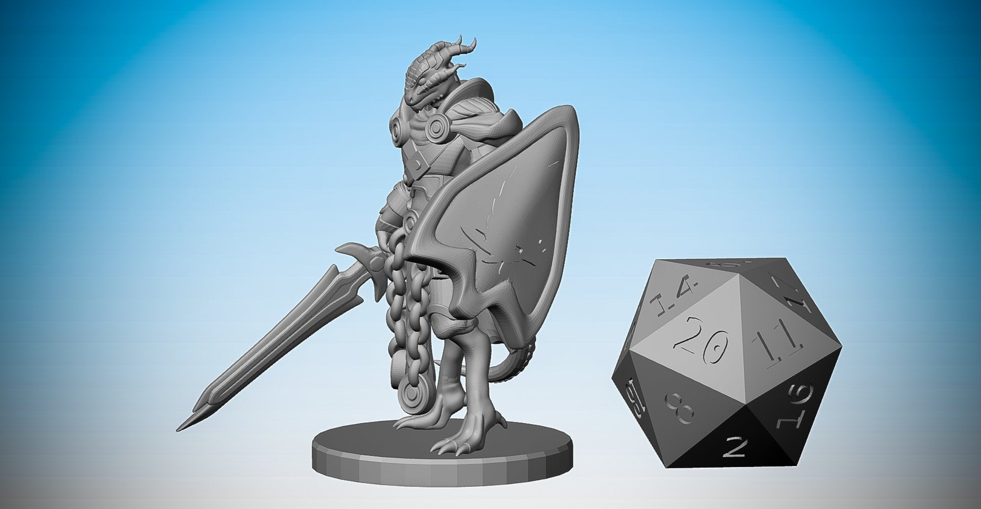 DRAGONBORN PALADIN | Dungeons and Dragons | DnD | Pathfinder | Tabletop | RPG | Hero Size | 28 mm-Role Playing Miniatures