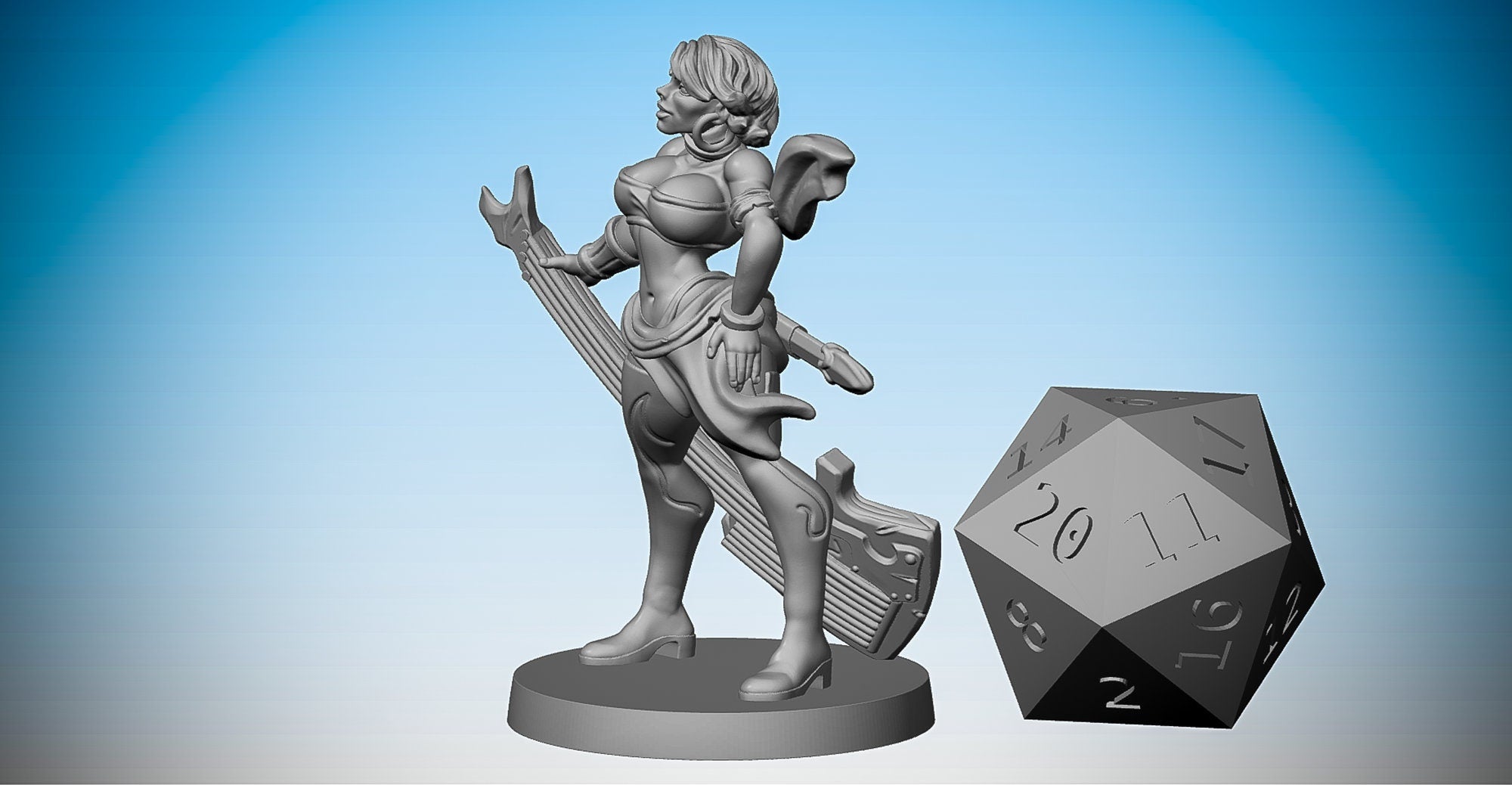 THE BARD | Dungeons and Dragons | DnD | Pathfinder | Tabletop | RPG | Hero Size | 28 mm-Role Playing Miniatures