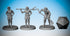 PEASANT COMMONER 3 Versions | Townsfolk Npc | Dungeons and Dragons | DnD | Pathfinder | Tabletop | RPG | Hero Size | 28 mm-Role Playing Miniatures
