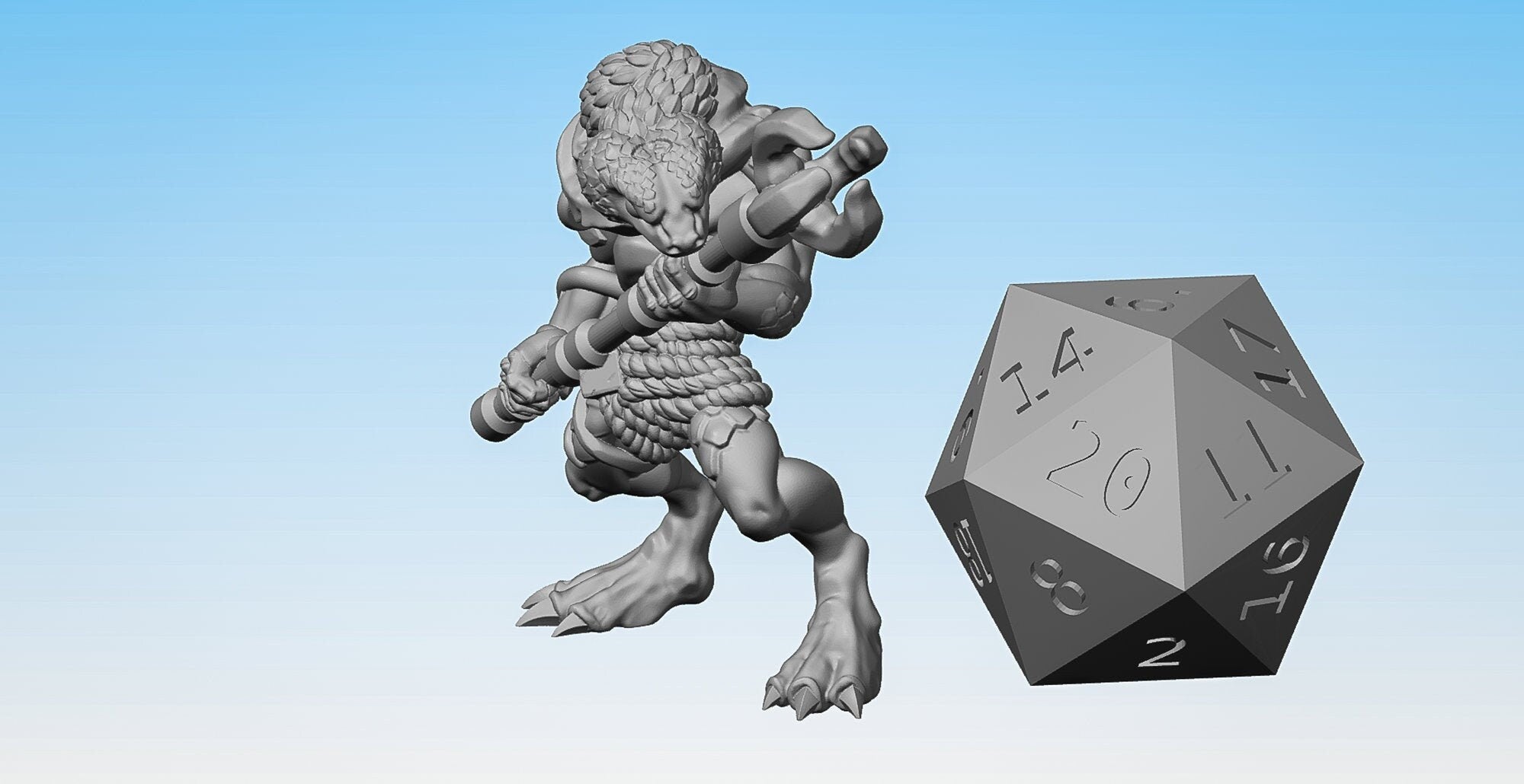 YUAN-TI Malison "Manhunter" | Dungeons and Dragons | DnD | Pathfinder | Tabletop | RPG | Hero Size | 28 mm-Role Playing Miniatures