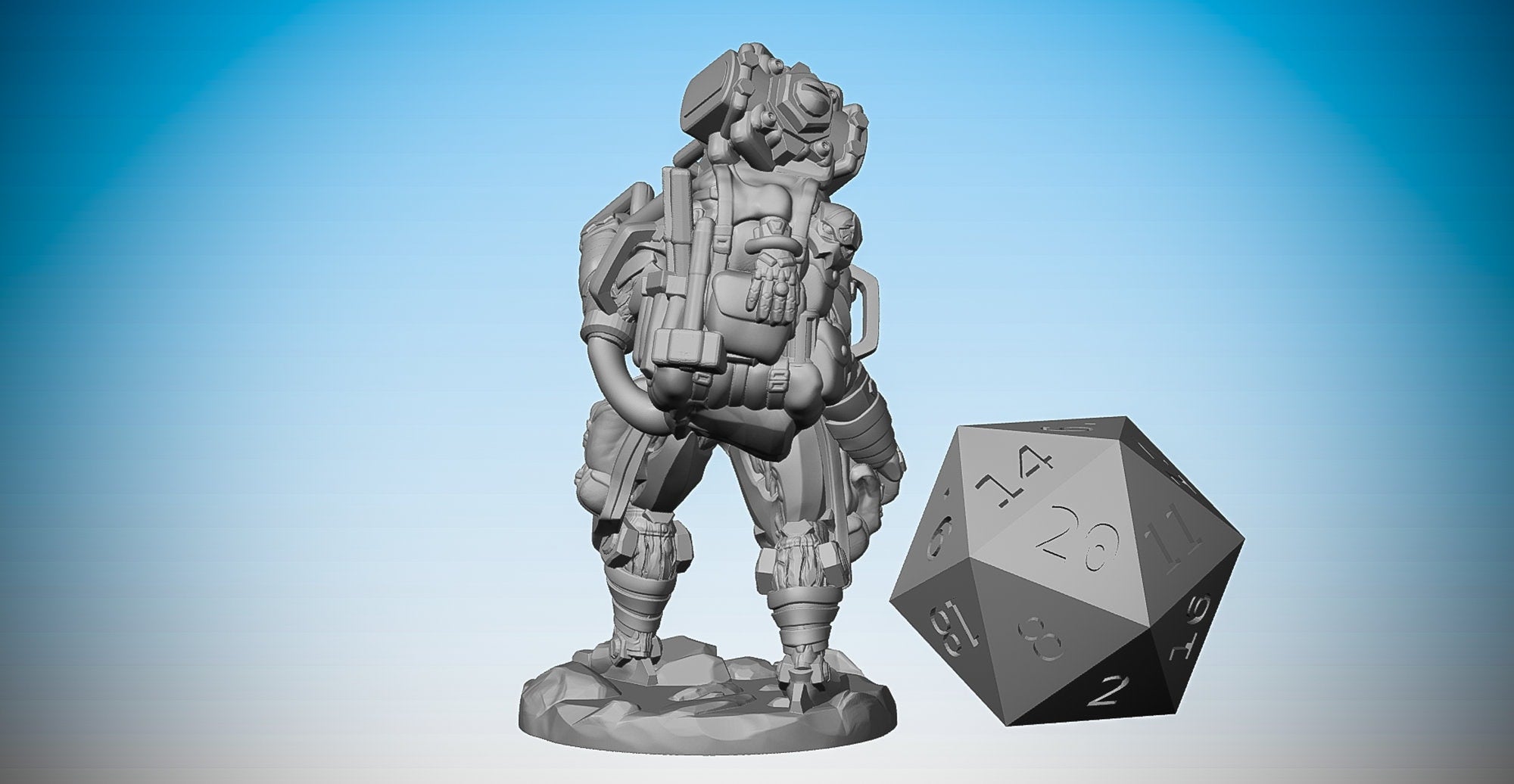WARFORGED ARTIFICER | Dungeons and Dragons | | DnD | Pathfinder | Tabletop | RPG | Hero Size | 28 mm-Role Playing Miniatures
