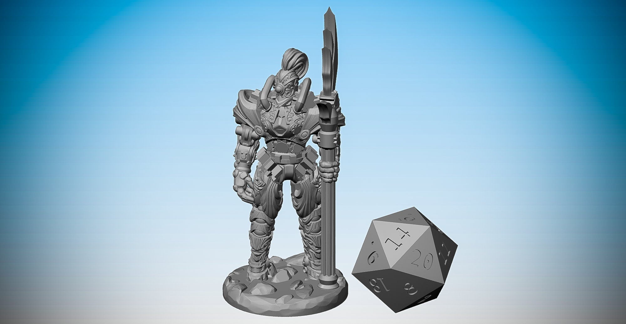 CLOCKWORK SOLDIER | Dungeons and Dragons | DnD | Pathfinder | Tabletop | RPG | Hero Size | 28 mm-Role Playing Miniatures