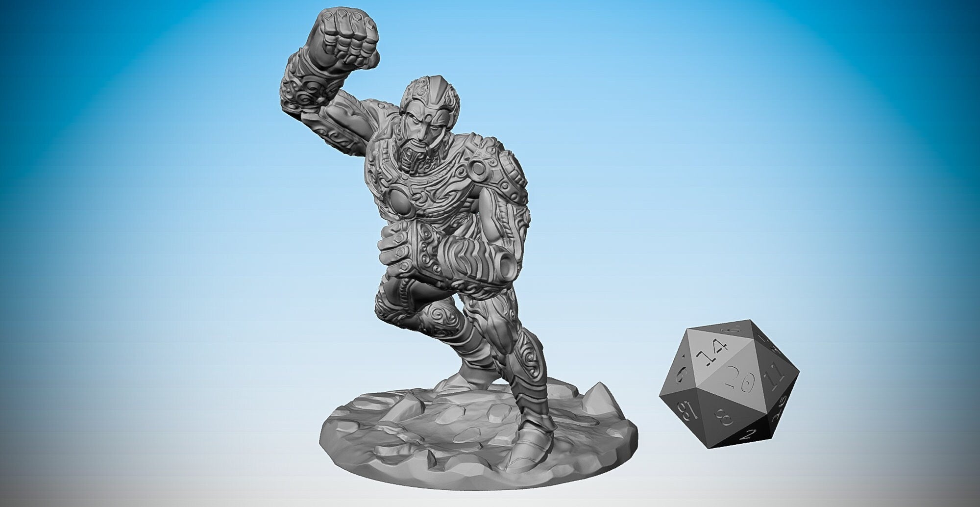 ADAMANTINE GOLEM | Dungeons and Dragons | DnD | Pathfinder | Tabletop | RPG | Hero Size | 28 mm-Role Playing Miniatures