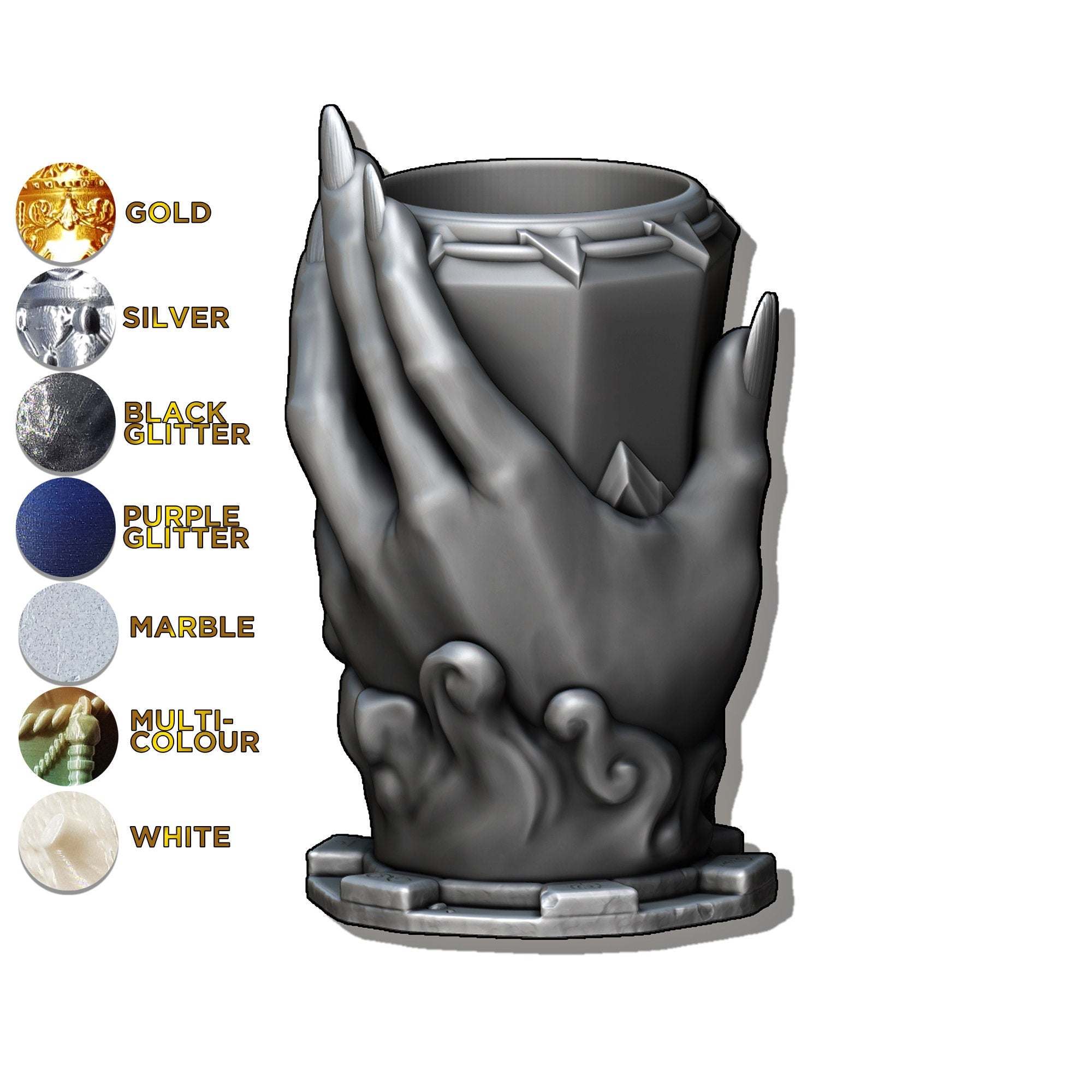 The SORCERER | Mythic Mug | Larp | Gaming Zubehör | Tabletop | Dice Cup | Box | Holder | Dungeons and Dragons | DnD | RPG | Fantasy-Role Playing Games