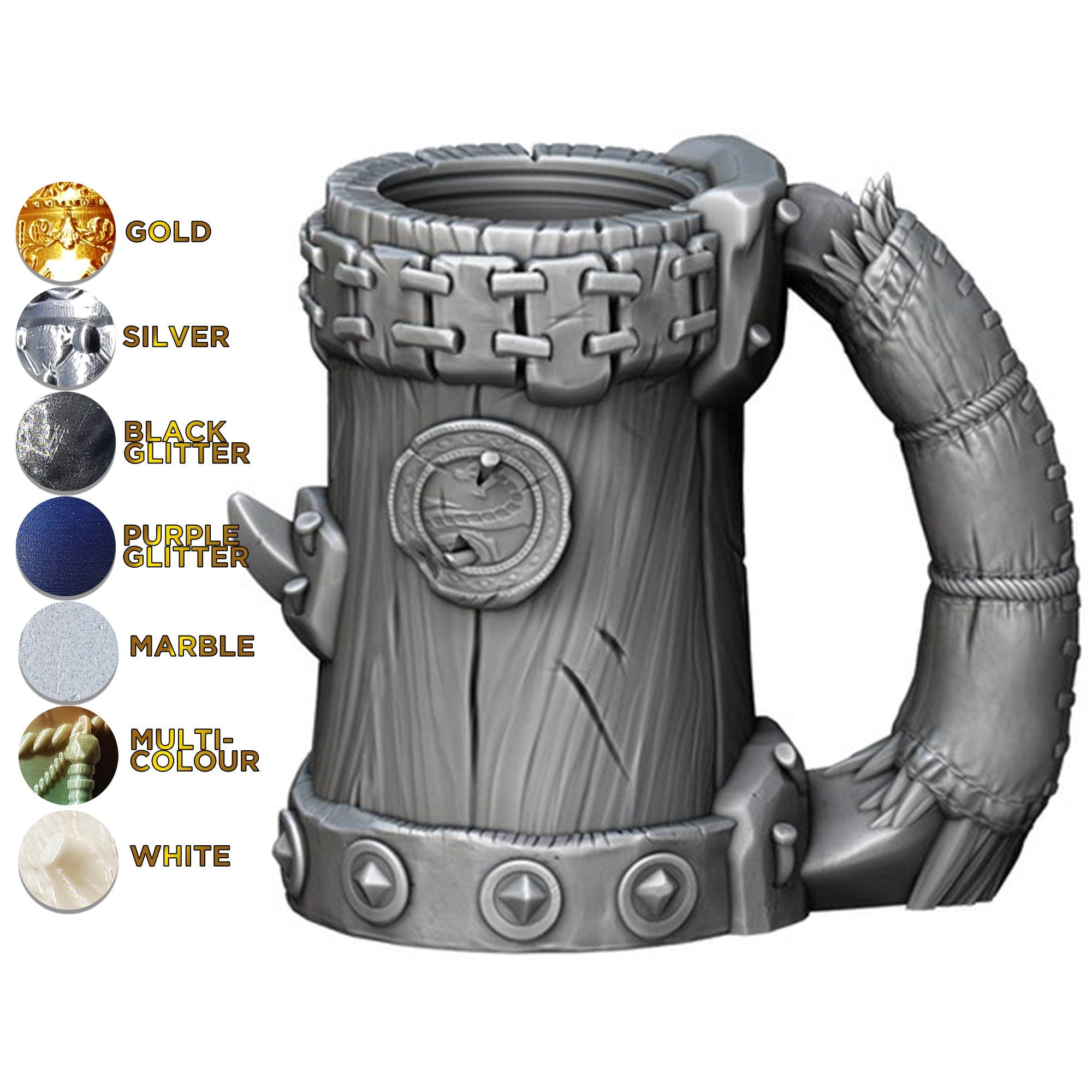The HALF ORC | Mythic Mug | Larp | Gaming Zubehör | Tabletop | Dice Cup | Box | Holder | Dungeons and Dragons | DnD | RPG | Fantasy-Role Playing Games