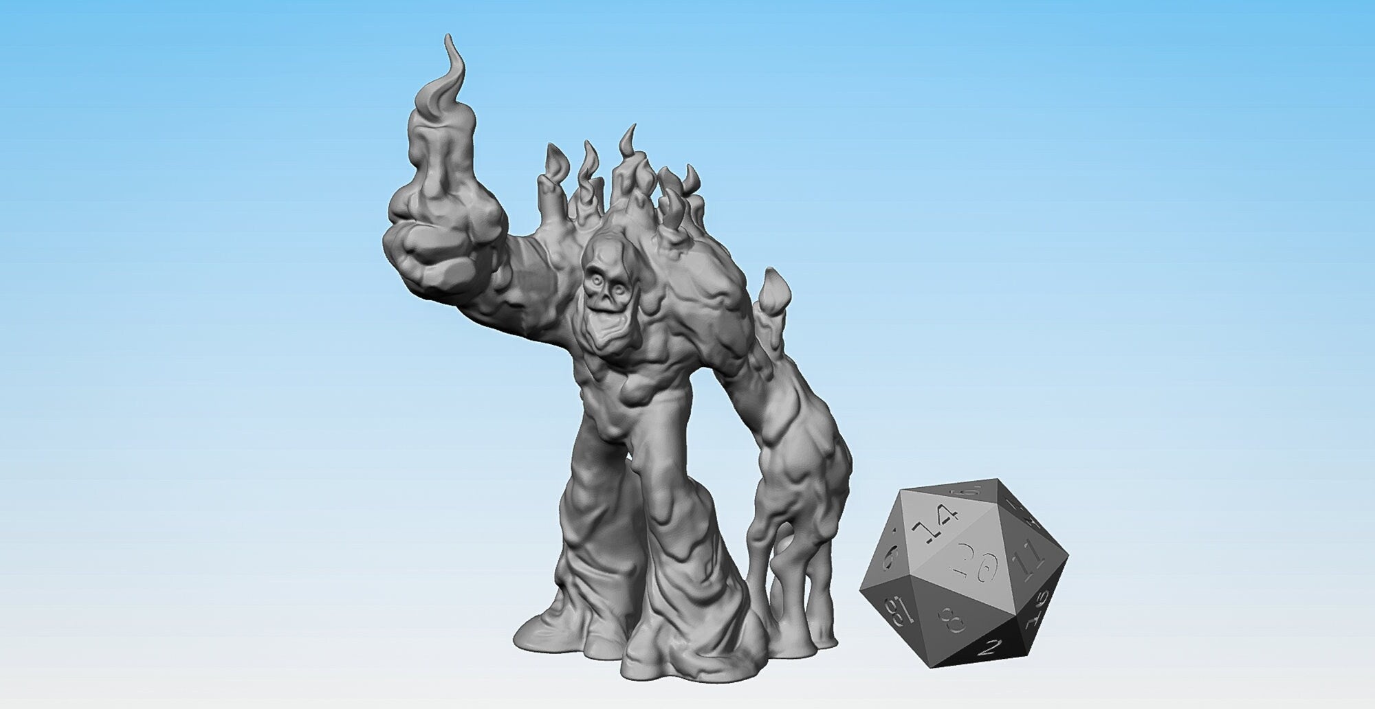 WAX GOLEM | 2 Sizes | Dungeons and Dragons | DnD | Pathfinder | Tabletop | RPG | Hero Size | 28 mm-Role Playing Miniatures