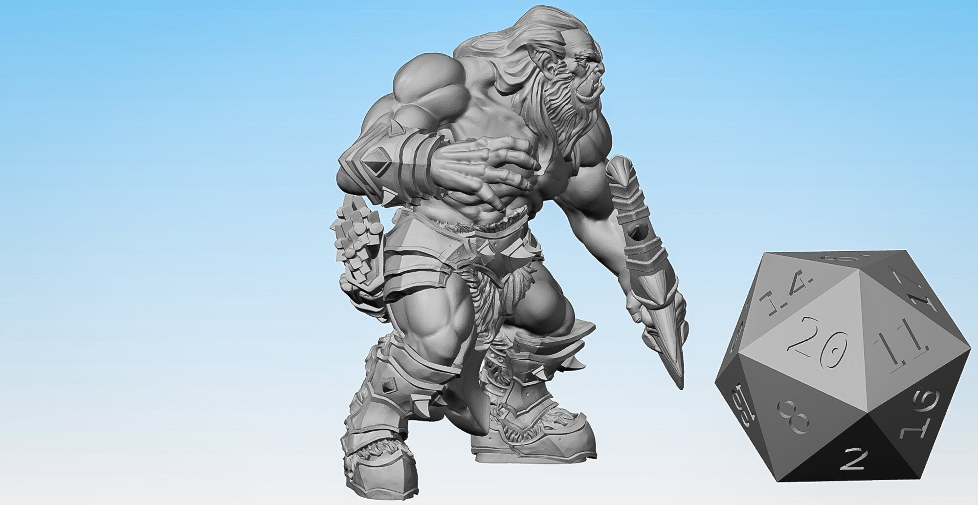 ORC ARCHER (M) | Dungeons and Dragons | DnD | Pathfinder | Tabletop | RPG | Hero Size | 28 mm-Role Playing Miniatures