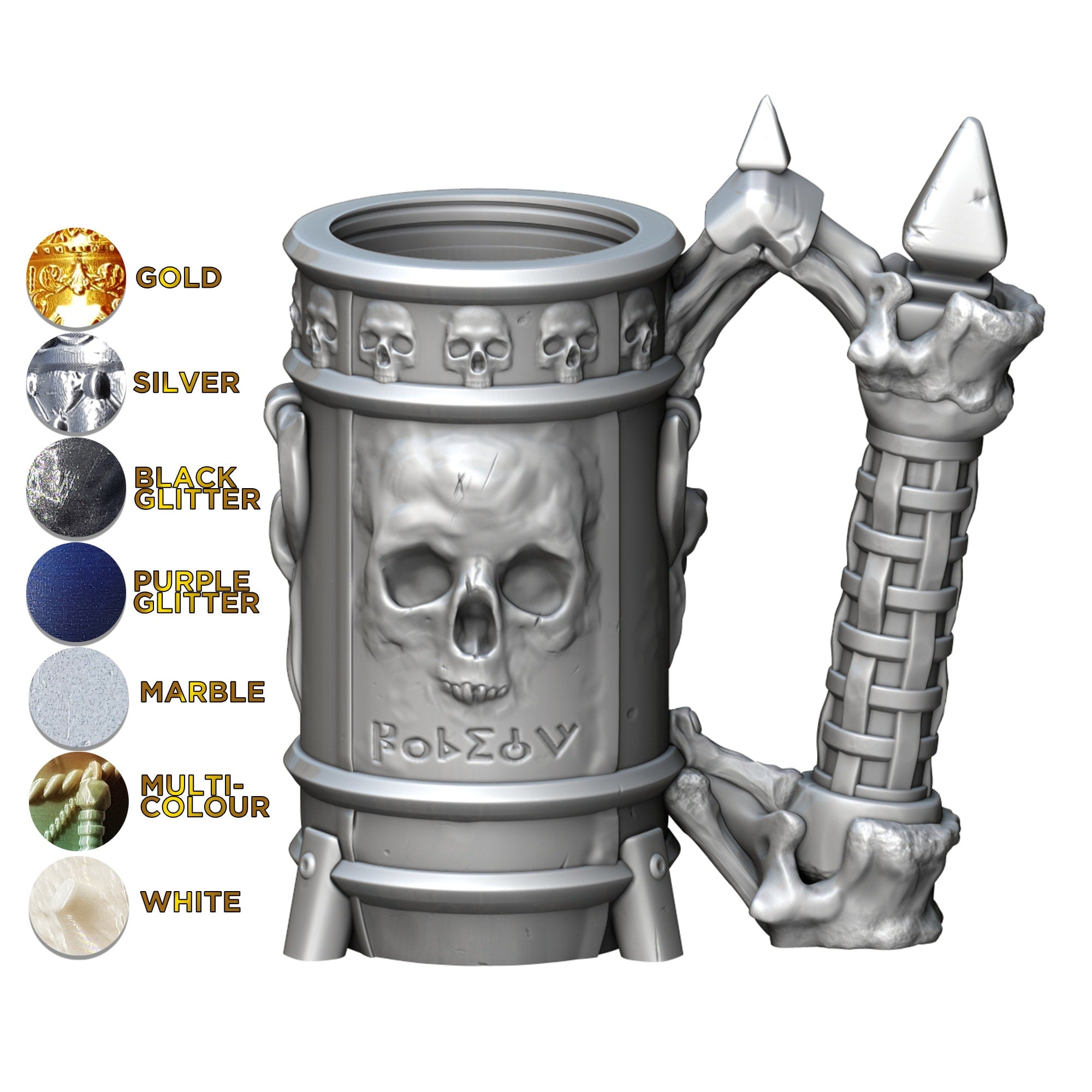 The NECROMANCER | Mythic Mug | Larp | Gaming Zubehör | Tabletop | Dice Cup | Box | Holder | Dungeons and Dragons | DnD | RPG | Fantasy-Role Playing Games