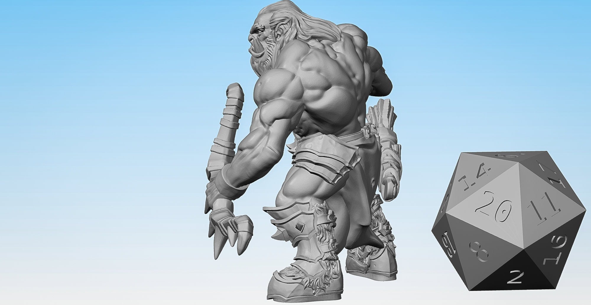 ORC ARCHER (M) | Dungeons and Dragons | DnD | Pathfinder | Tabletop | RPG | Hero Size | 28 mm-Role Playing Miniatures