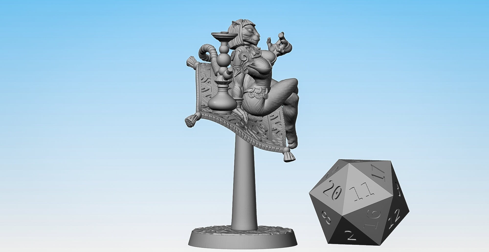 SEXY PINUP Rakshasa "Princess Thamin" (2 Versions & Options) | Dungeons and Dragons | DnD | Pathfinder | Tabletop | RPG | Hero Size | 28 mm-Role Playing Miniatures