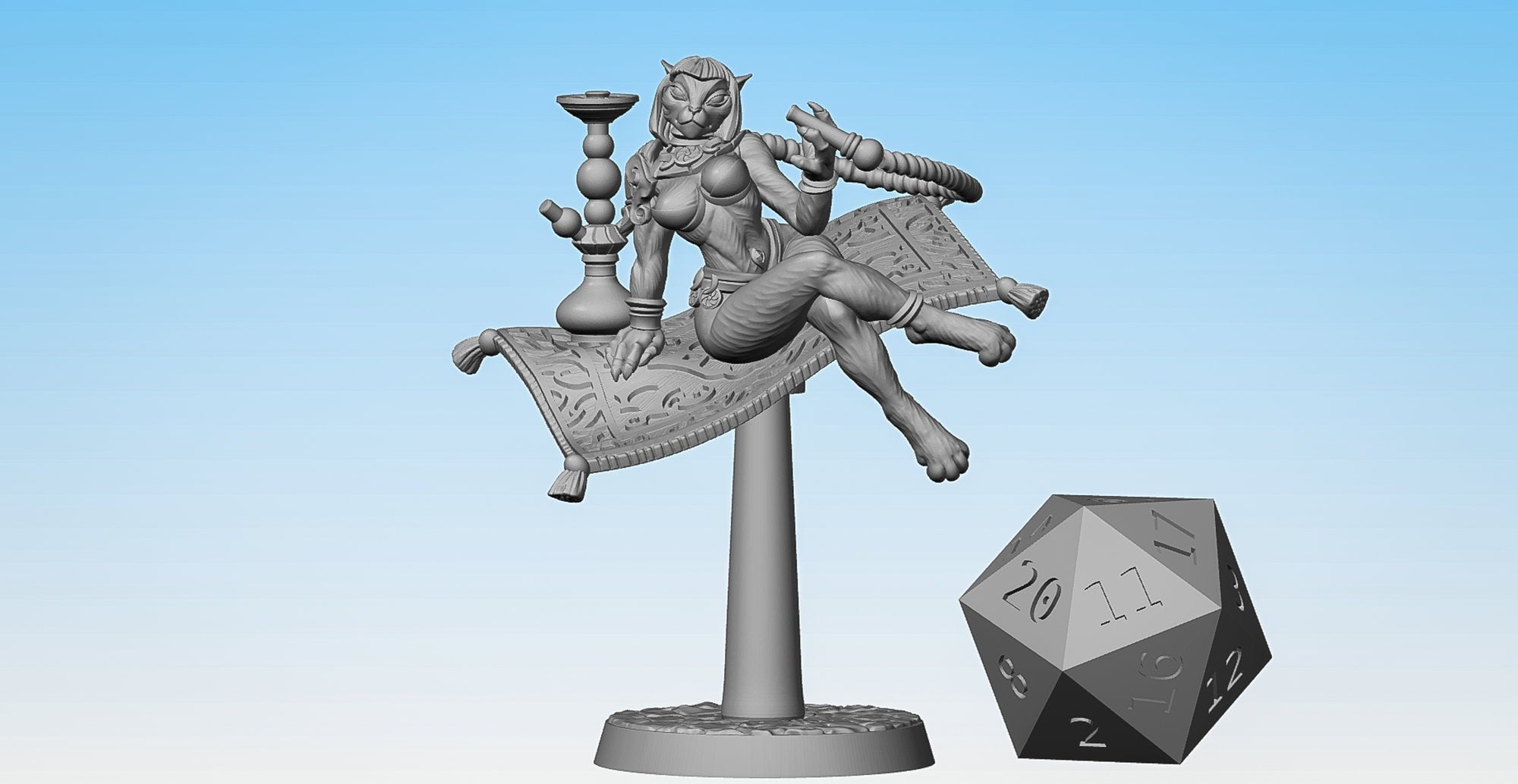 SEXY PINUP Rakshasa "Princess Thamin" (2 Versions & Options) | Dungeons and Dragons | DnD | Pathfinder | Tabletop | RPG | Hero Size | 28 mm-Role Playing Miniatures