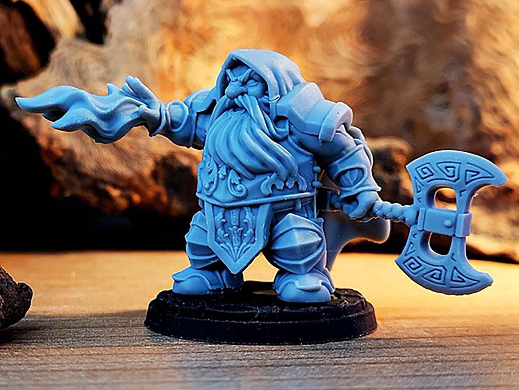 DWARF Eldritch Knight (M) "Dorfas" | Dungeons and Dragons | DnD | Pathfinder | Tabletop | RPG | Hero Size | 28 mm-Role Playing Miniatures
