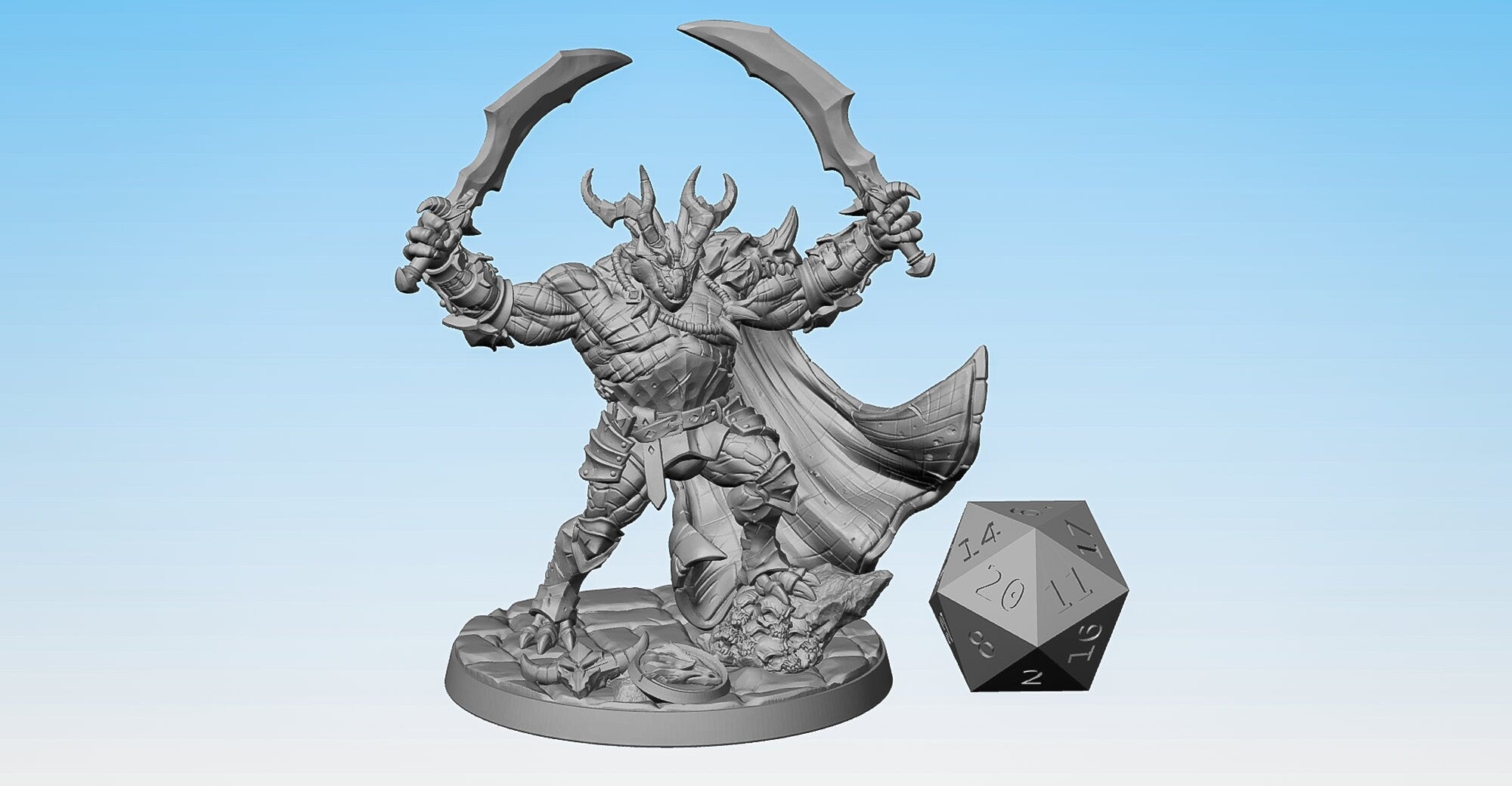 DRAGONBORN CHAMPION | Dungeons and Dragons | DnD | Pathfinder | Tabletop | RPG | Hero Size | 28 mm-Role Playing Miniatures