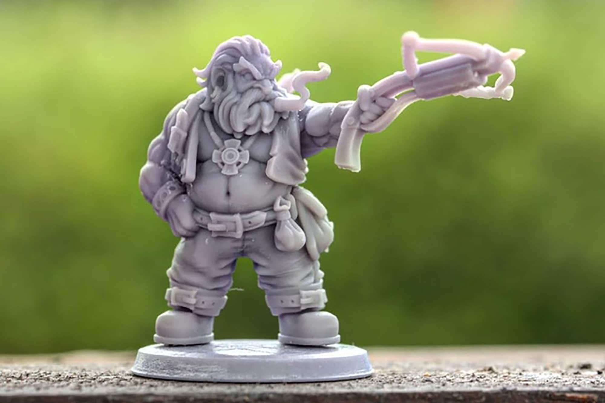 DWARF RANGER (2 Versions) "Big holin longlook" | Dungeons and Dragons | DnD | Pathfinder | Tabletop | RPG | Hero Size | 28 mm-Role Playing Miniatures