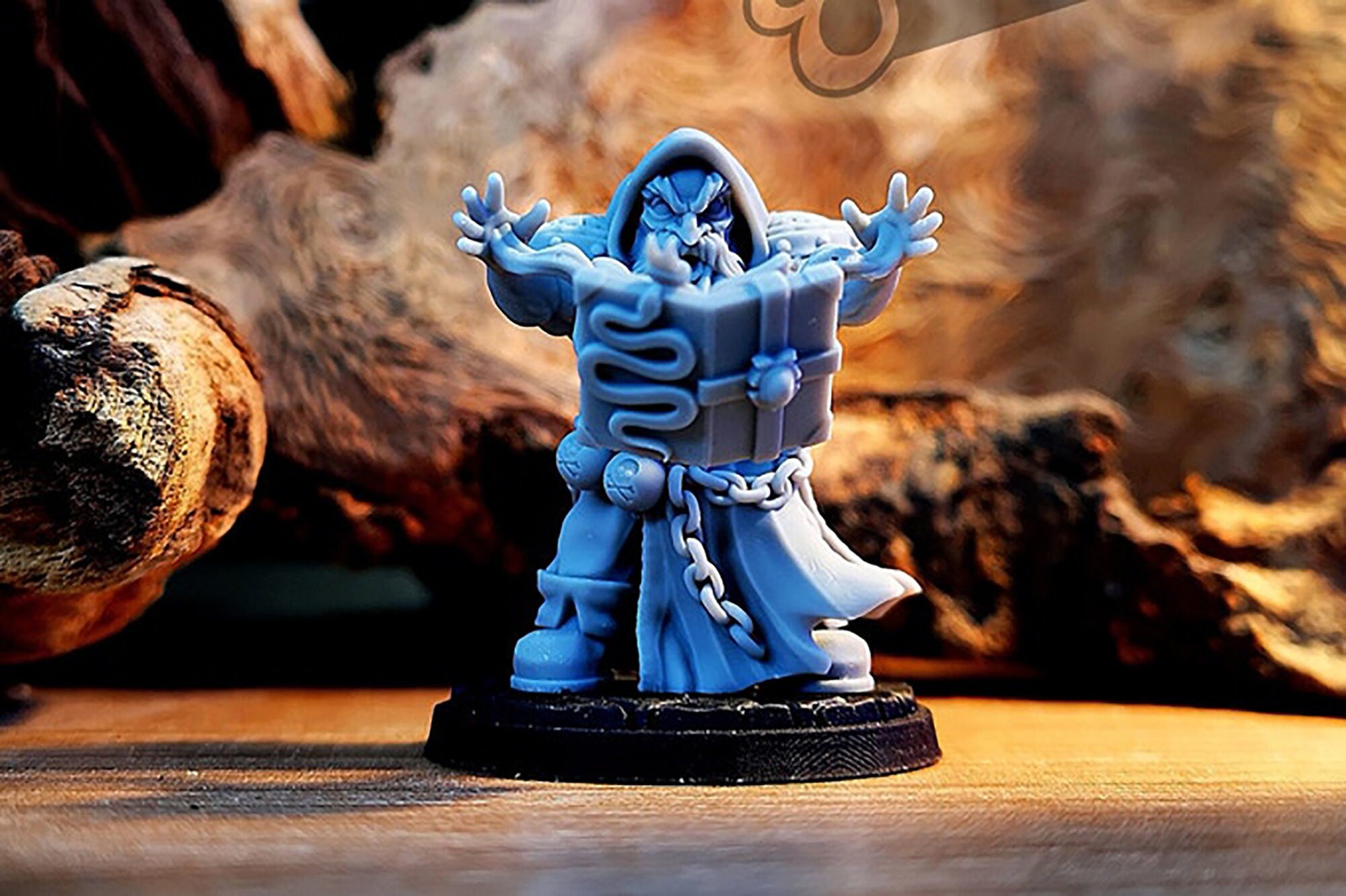 DWARF SORCERER (M) "Kamli the Summoner" | Dungeons and Dragons | DnD | Pathfinder | Tabletop | RPG | Hero Size | 28 mm-Role Playing Miniatures