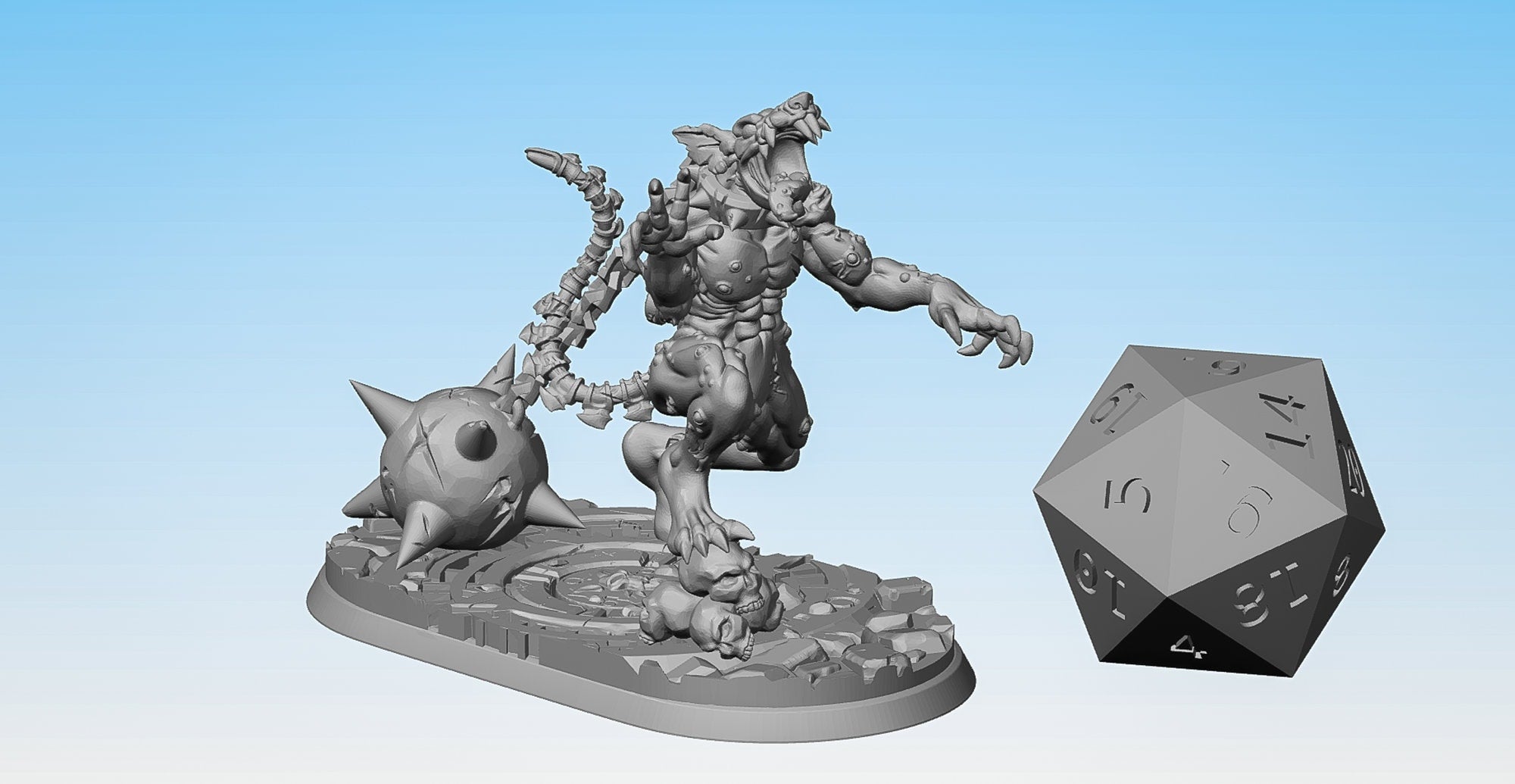 SKAVEN "The Rippers C" #03 of #03 | Dungeons and Dragons | DnD | Pathfinder | Tabletop | RPG | Hero Size | 28 mm-Role Playing Miniatures
