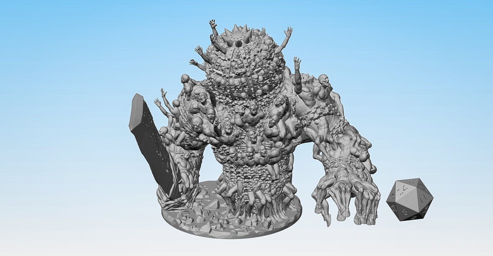 HELL GOLEM | Dungeons and Dragons | DnD | Pathfinder | Tabletop | RPG | Hero Size | 28 mm-Role Playing Miniatures
