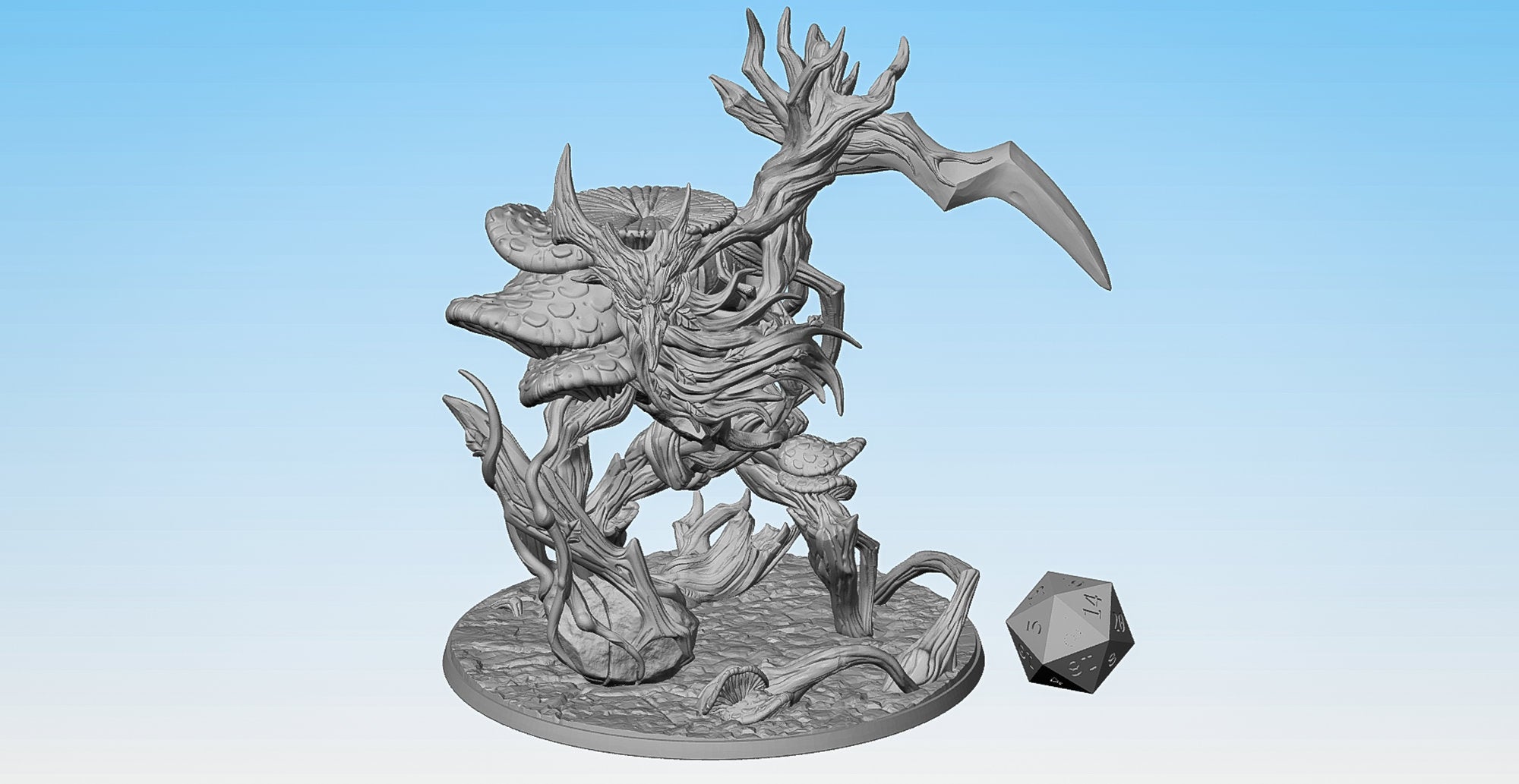 BOSS "Ancient Forest Primordial" | Dungeons and Dragons | DnD | Pathfinder | Tabletop | RPG | Hero Size | 28 mm-Role Playing Miniatures