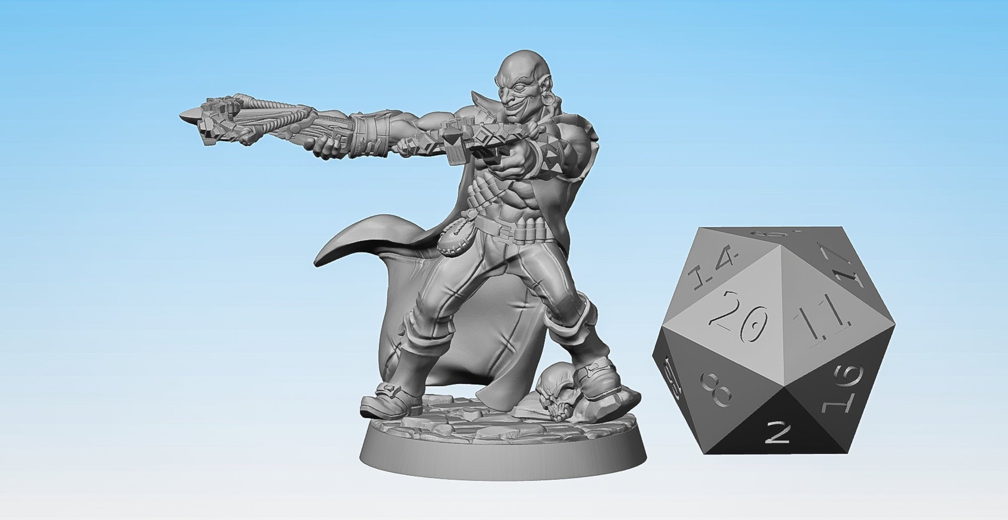 HERO ROGUE "Korg" | Dungeons and Dragons | DnD | Pathfinder | Tabletop | RPG | Hero Size | 28 mm-Role Playing Miniatures