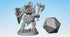 FROST ORC (f) "G" "Warrior Axe & Shield" | Dungeons and Dragons | DnD | Pathfinder | Tabletop | RPG | Hero Size | 28 mm-Role Playing Miniatures