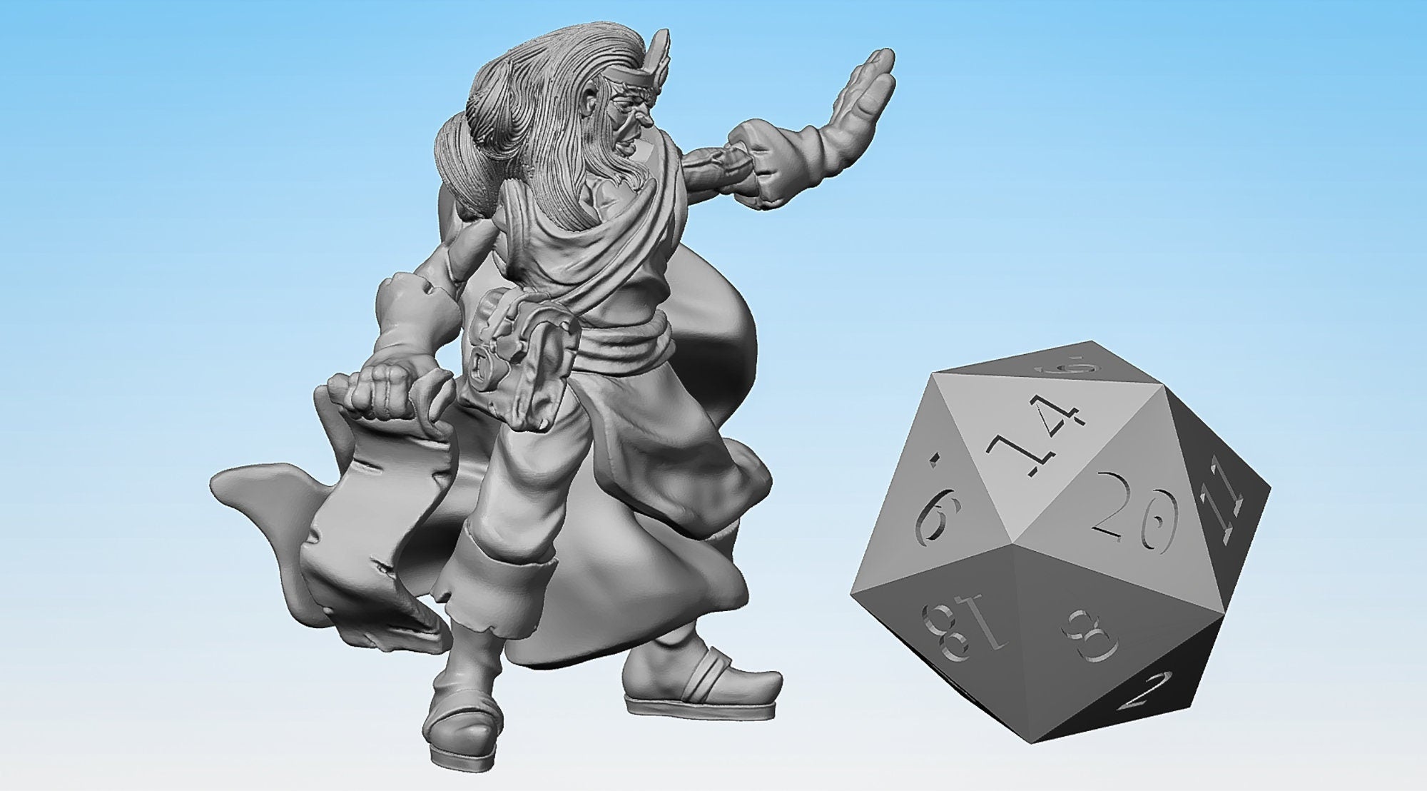 MAGE "Retro Crusade Wizard" (2 Versions) | Dungeons and Dragons | DnD | Pathfinder | Tabletop | RPG | Hero Size | 28 mm-Role Playing Miniatures