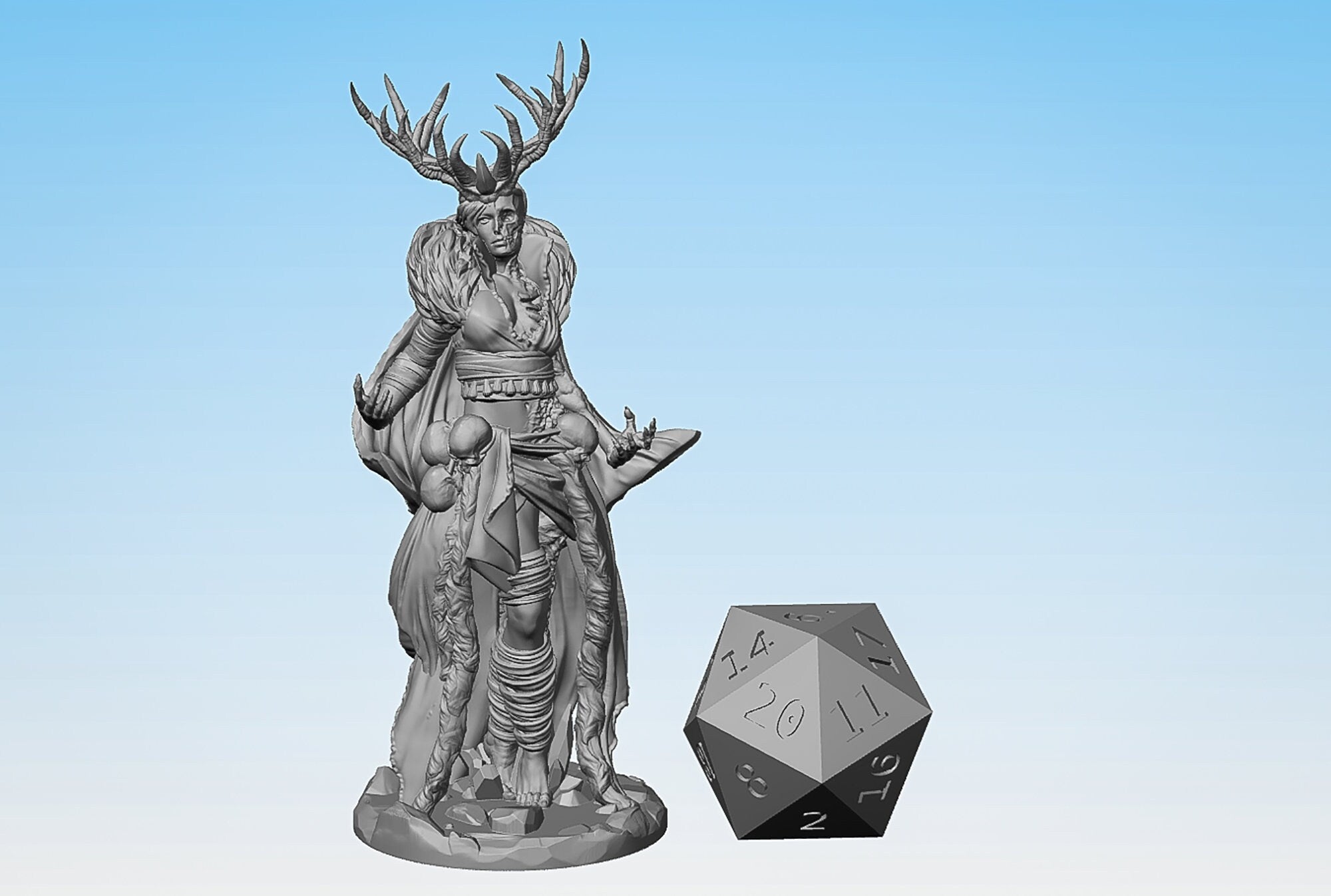 HEL (2 sizes) | Dungeons and Dragons | DnD | Pathfinder | Tabletop | RPG | Hero Size | 28 mm-Role Playing Miniatures