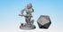 SKELETON FIGHTER (Old Burg) "Helmet & Halberd" | Dungeons and Dragons | DnD | Pathfinder | Tabletop | RPG | Hero Size | 28 mm-Role Playing Miniatures