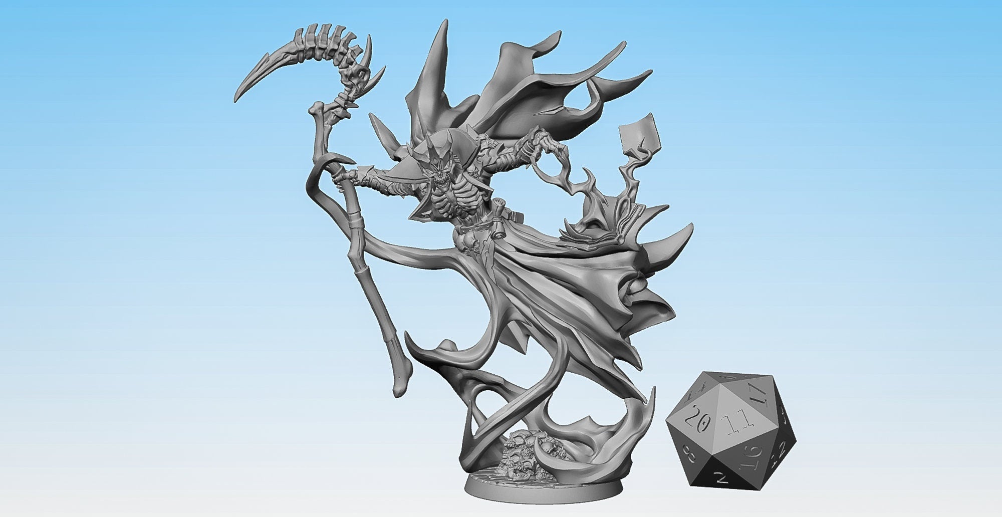 LICH "Skulkator" | Dungeons and Dragons | DnD | Pathfinder | Tabletop | RPG | Hero Size | 28 mm-Role Playing Miniatures