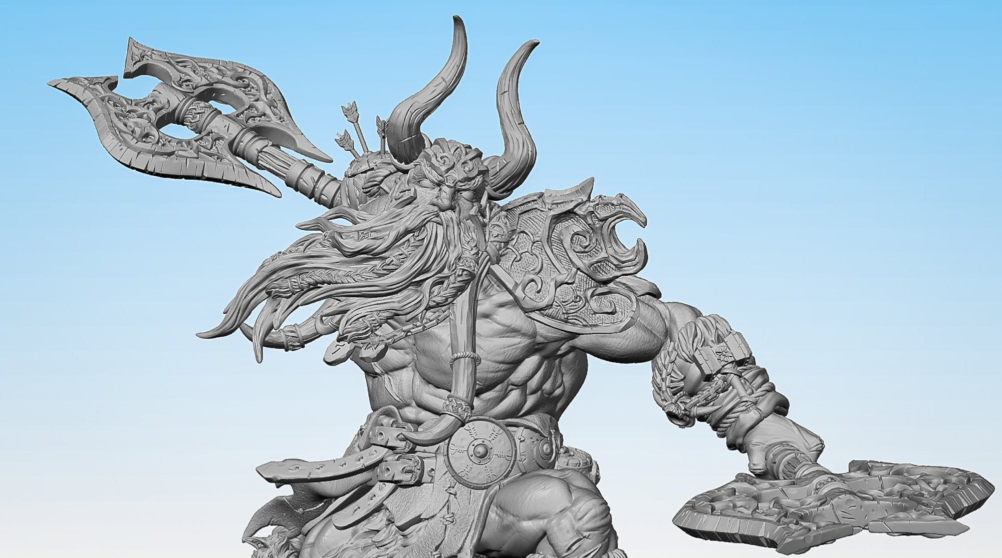FROST GIANT ca. 20 cm "Hulgfnir"-Role Playing Miniatures