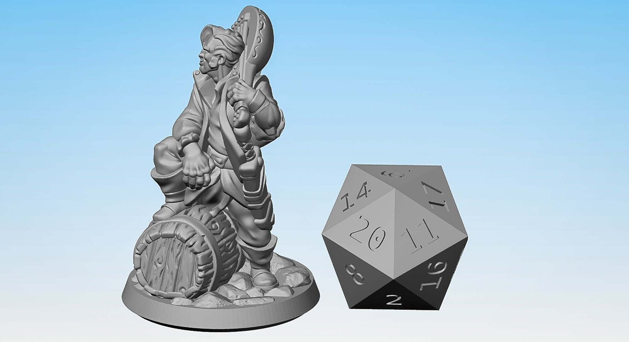 BARD "Lute"-Role Playing Miniatures