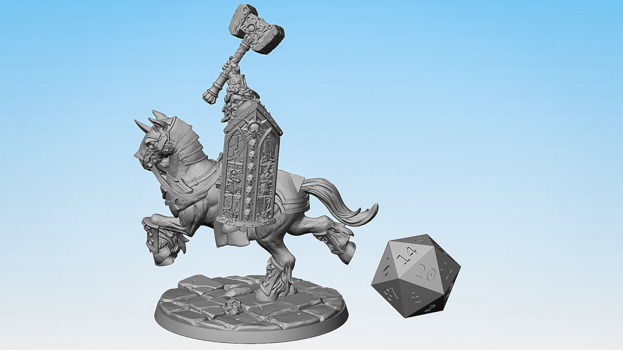 HEAVY CAVALRY (B) "Hammer & Shield"-Role Playing Miniatures